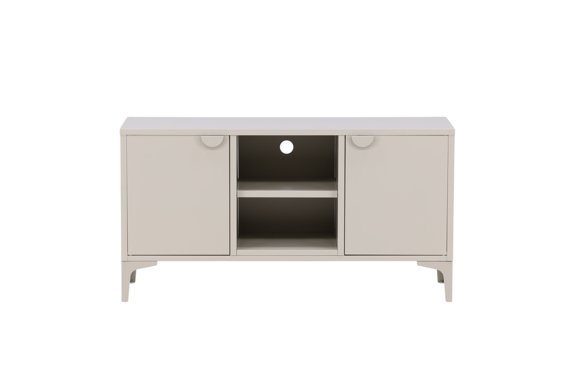 Venture Home TV-Board »Piring, TV-Board aus Stahl, Industrial, Breite 120 cm« TV-Möbel, Pulverbeschichtung, Türen, offene Fächer, modern