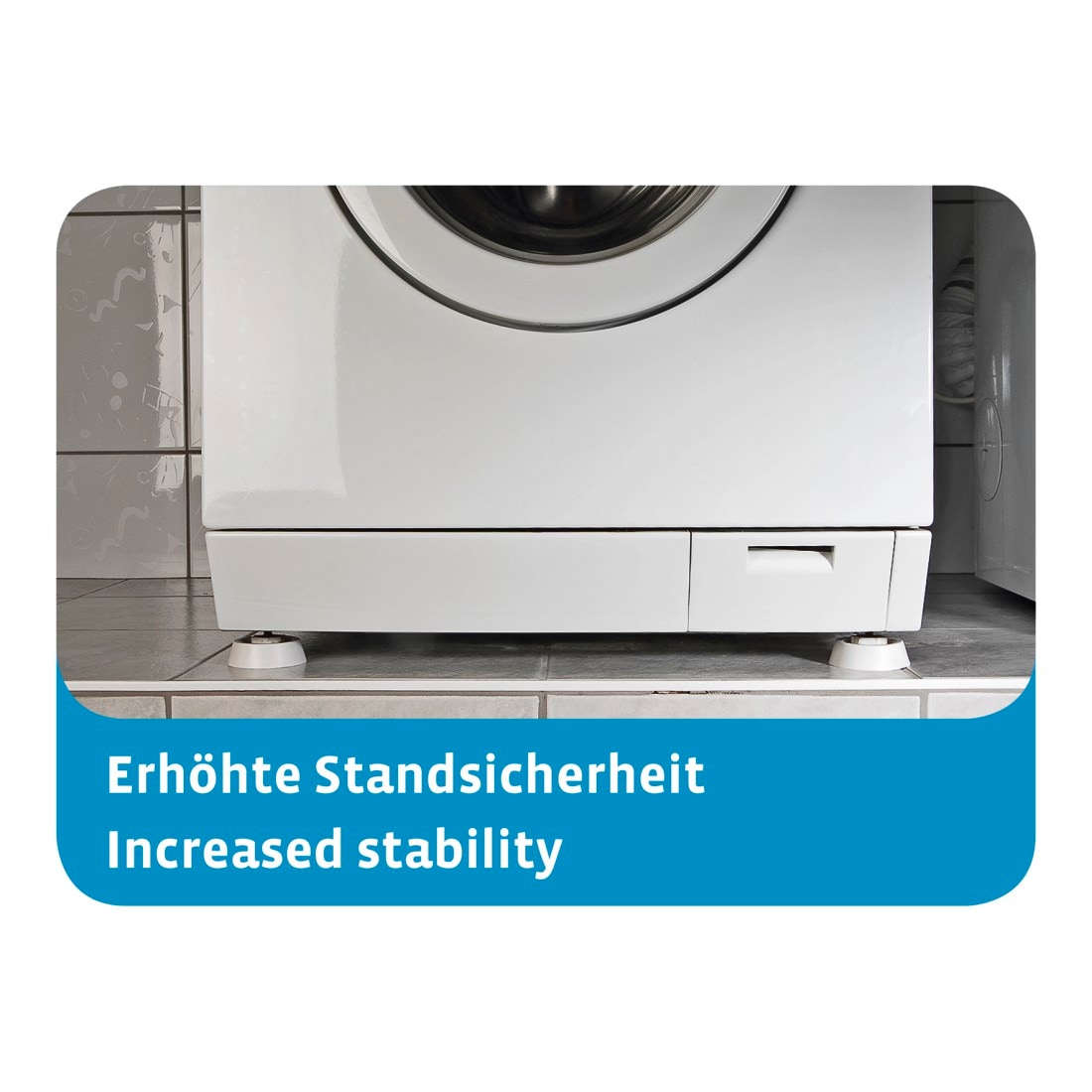 Xavax Vibrationsdämpfer »Schwingungsdämpfer« 4 Stück, für Spül- und Waschmaschine + Trockner, Ø 45 mm, Höhe 17 mm