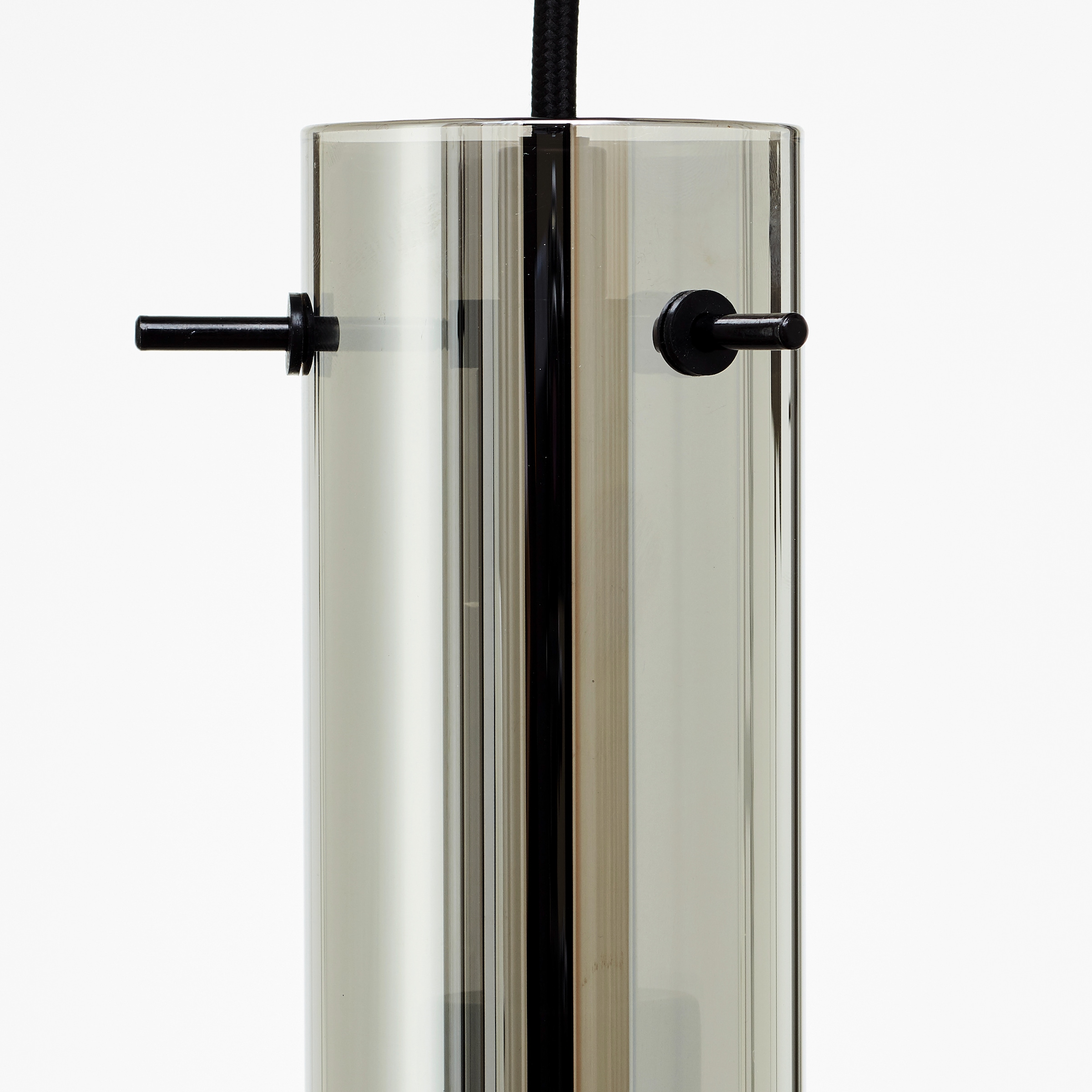 Brilliant Pendelleuchte »Glasini« E14 1 Stk. mit Rauchglas, 199 cm Höhe, 95 cm Breite, 5 x E14, schwarz