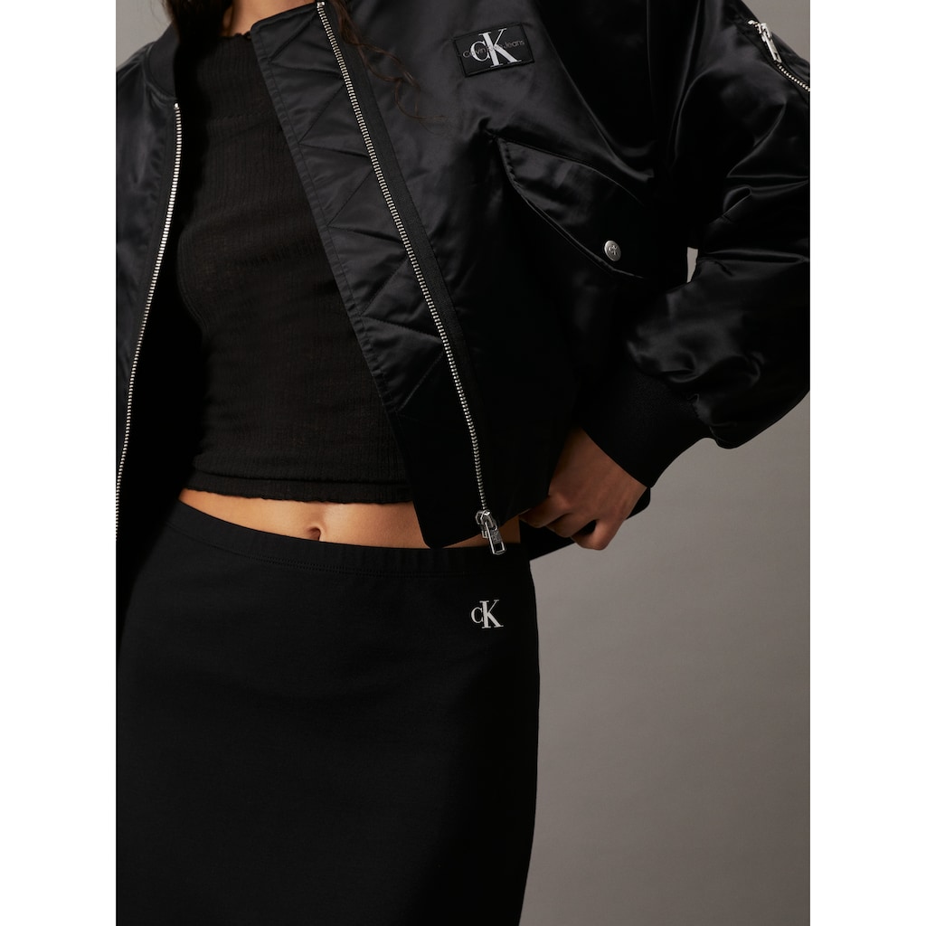 Calvin Klein Jeans Sweatrock »ARCHIVAL MILANO LR MIDI SKIRT«, mit Logomarkenlabel