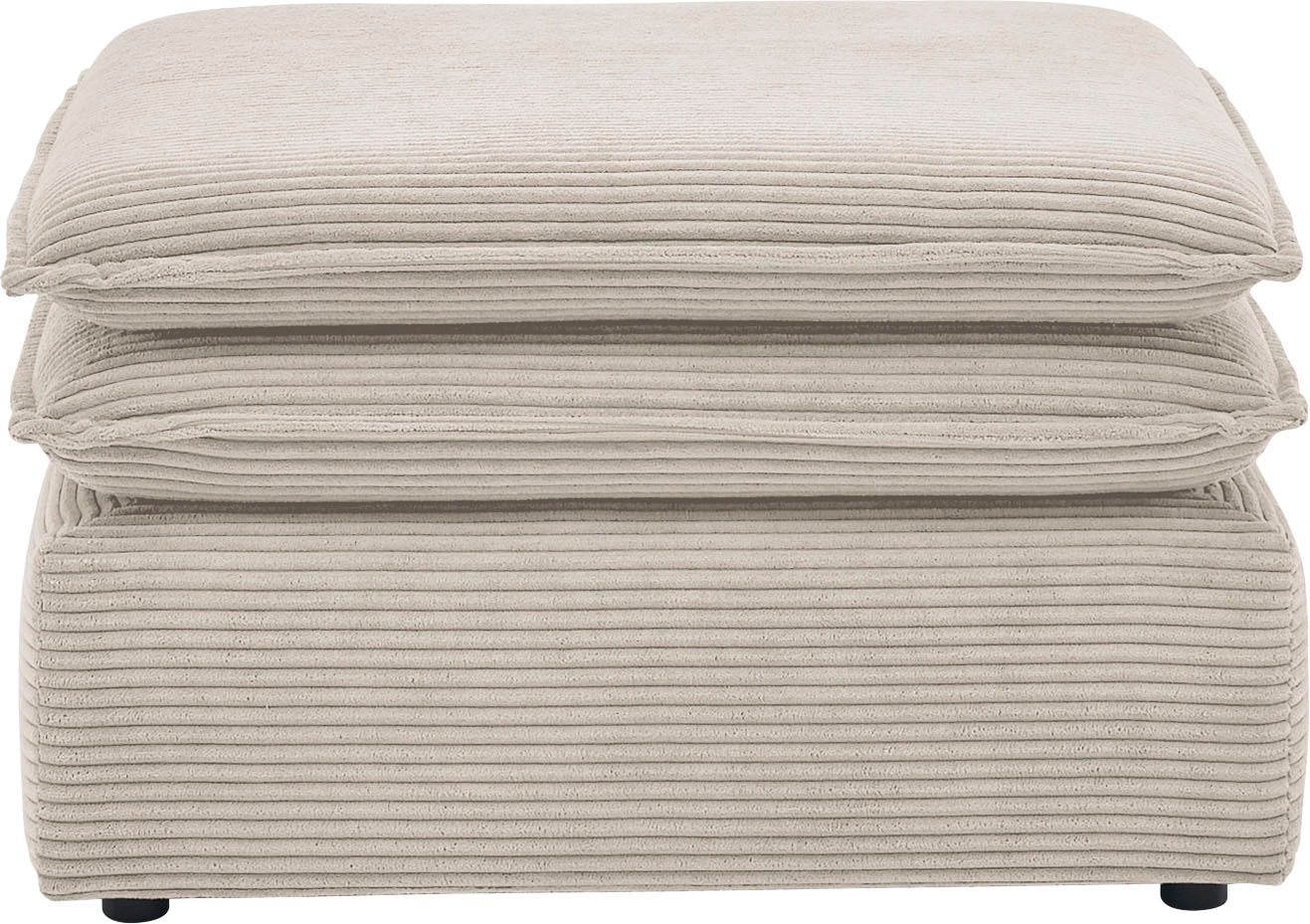 Places of Style Hocker »PIAGGE«, Hochwertiger Cord, passend zum Sessel