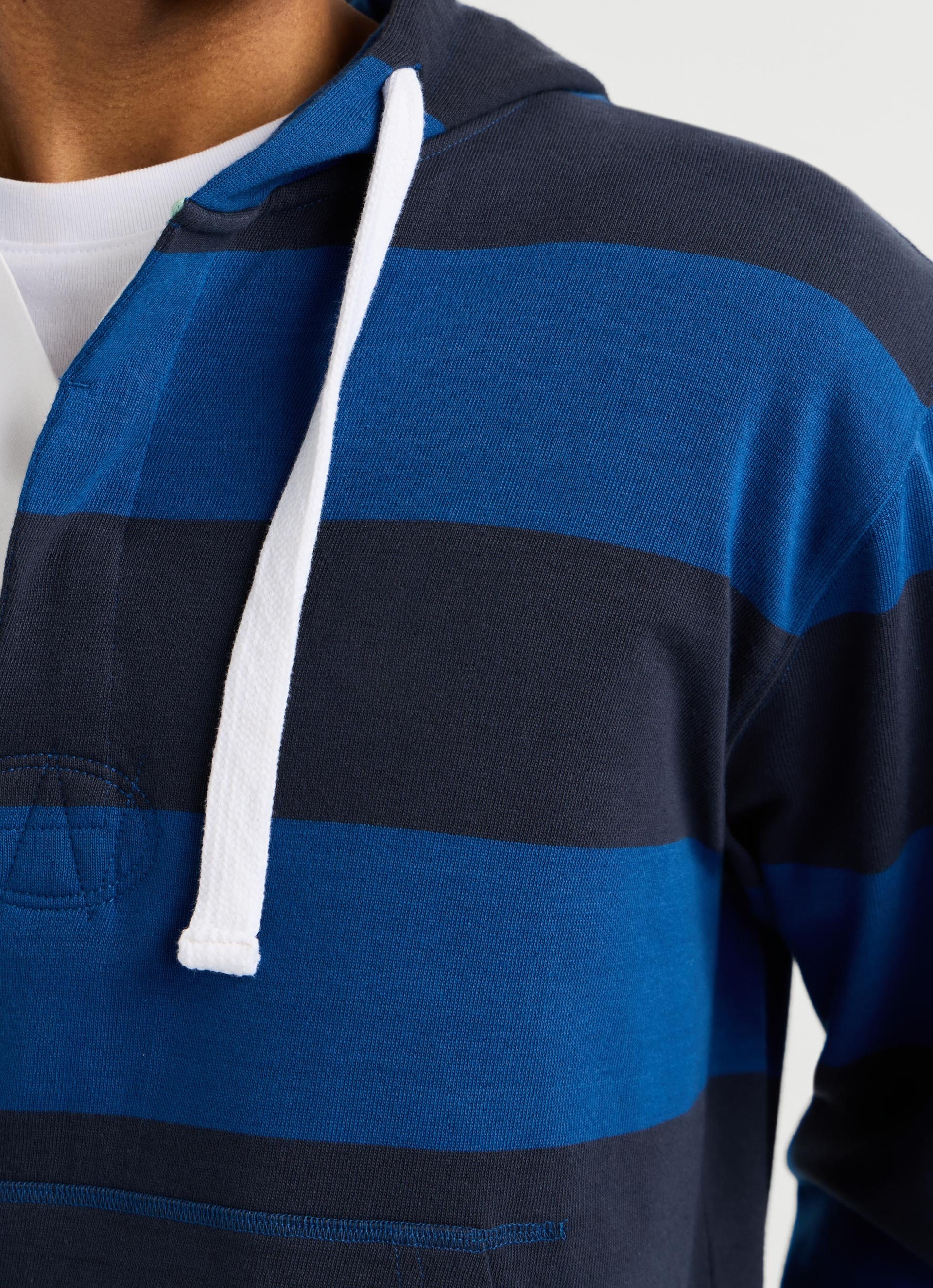 Pepe Jeans Hoodie »JOE STRIPES HOODIE«, mit verdeckter Knopfleiste
