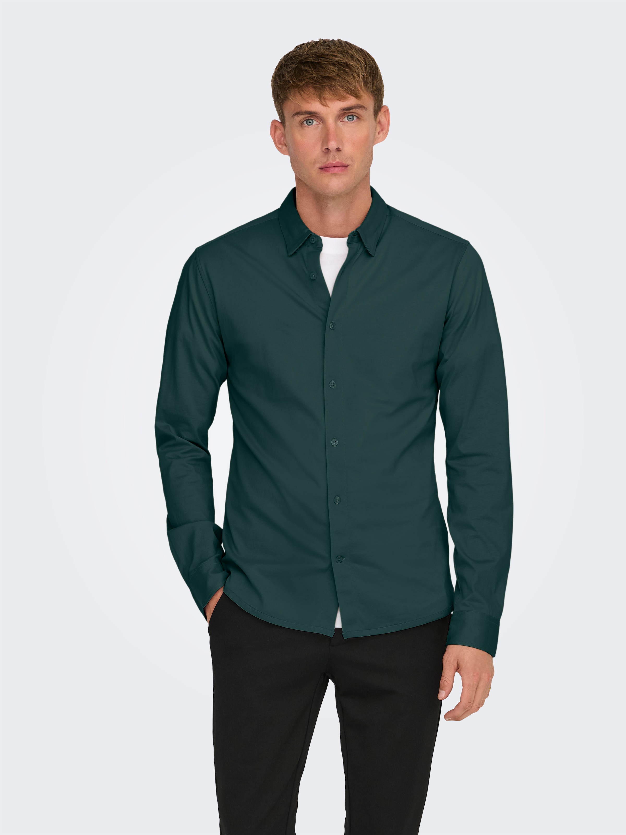 Langarmhemd »ONSROBIN B/U LS STRETCH SHIRT NOOS«