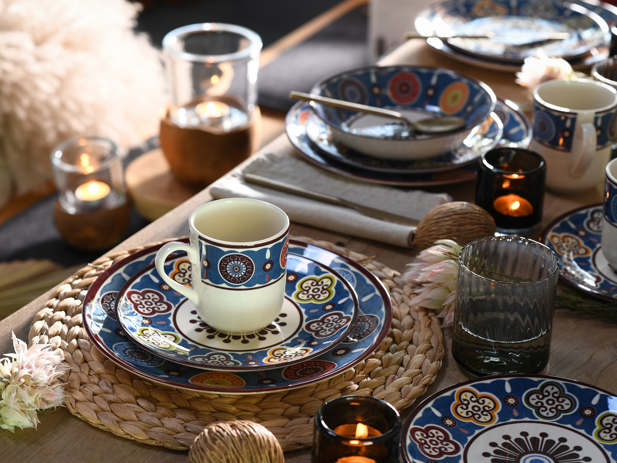 CreaTable Kombiservice »Sumaya, Kombi-Service 16-tlg« Mandala Motive