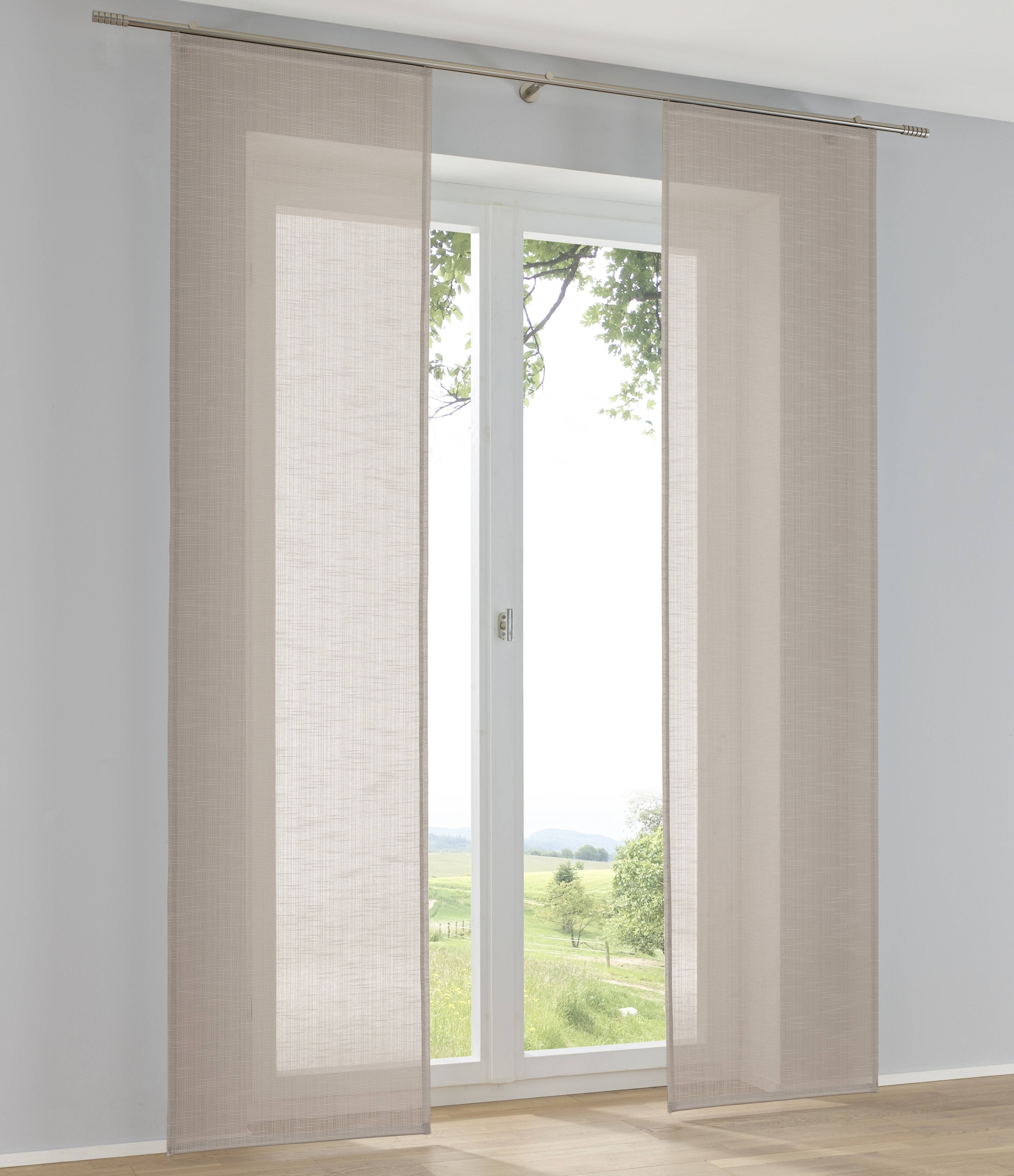 Kutti Schiebegardine »Boston Schiebevorhang« Paneelwagen 1 Stk. tlg. Schiebevorhang uni (1 St)