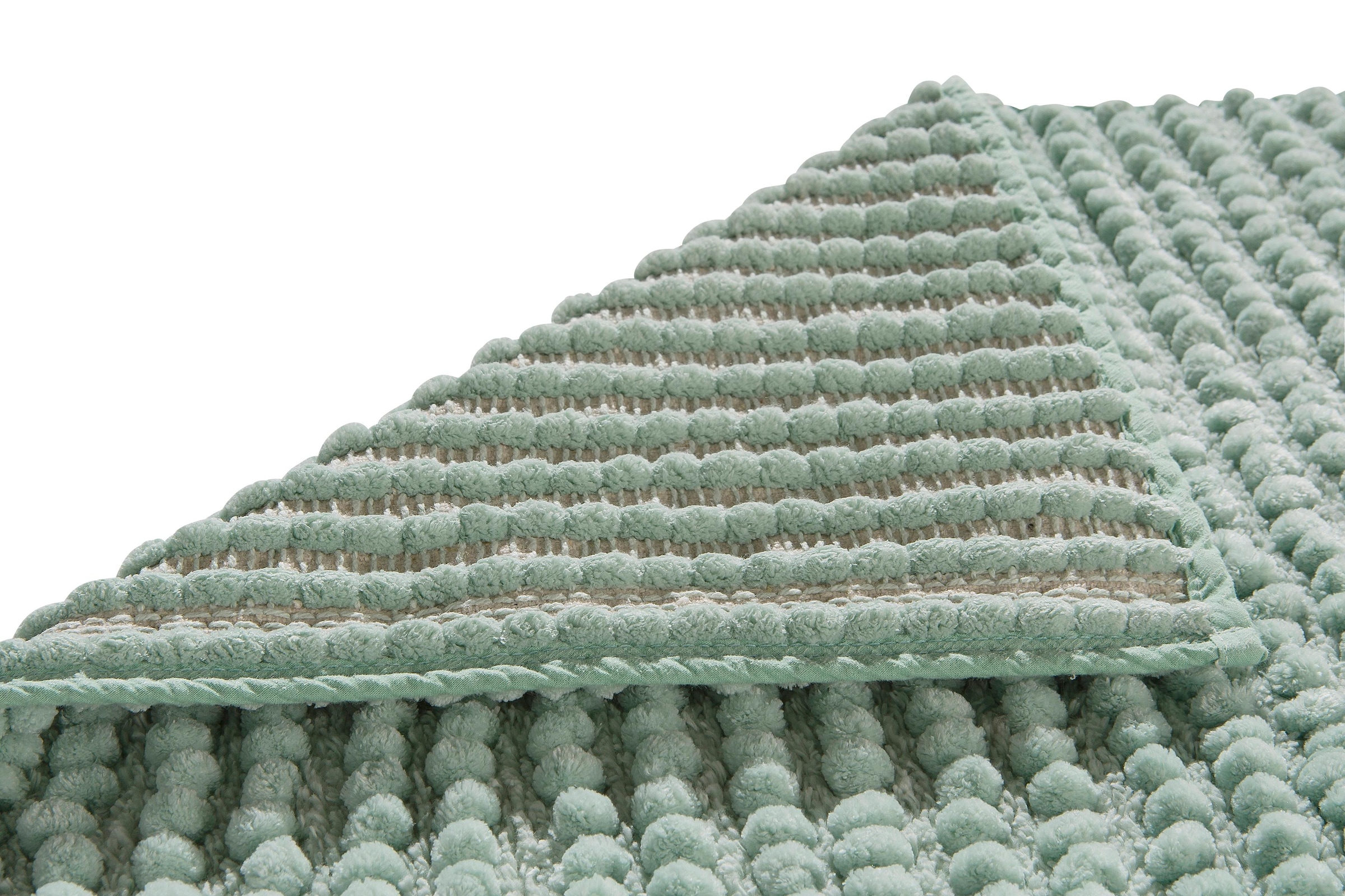 my home Badematte »Renat, Badvorleger, Badezimmer Teppich, Scandi« Höhe 15 mm fußbodenheizungsgeeignet | schnell trocknend | strapazierfähig Badteppich, Badgarnitur, Chenille-Optik, auch als 3 tlg. Set