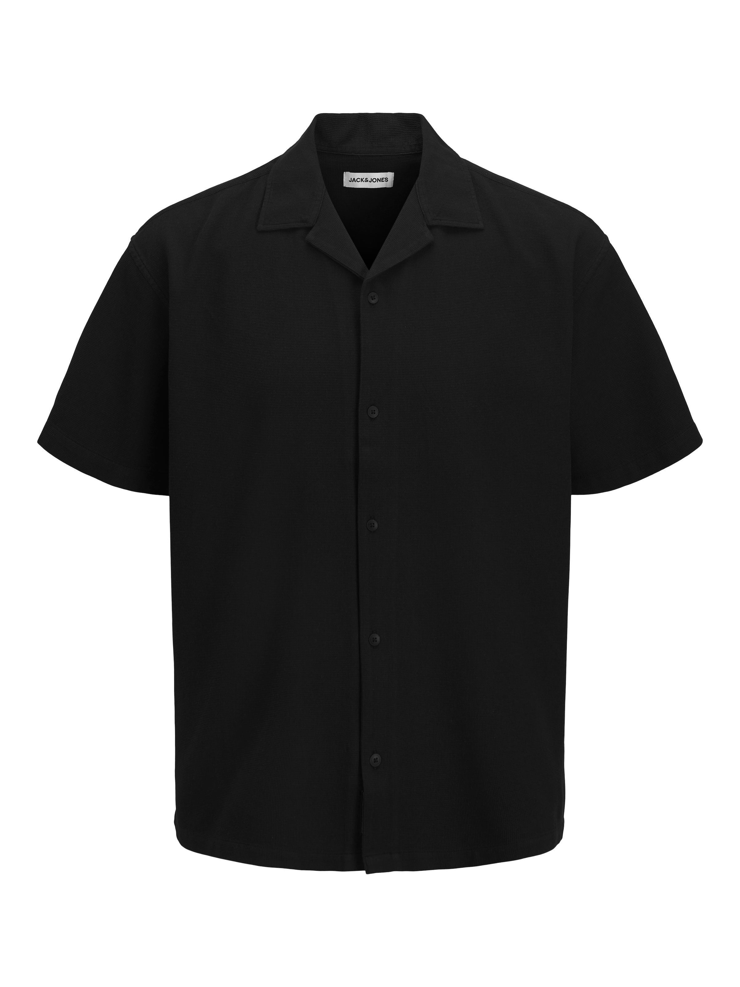 Jack & Jones Kurzarmhemd »JJGLOBAL WAFFLE RESORT SHIRT SS« mit Resort Kragen