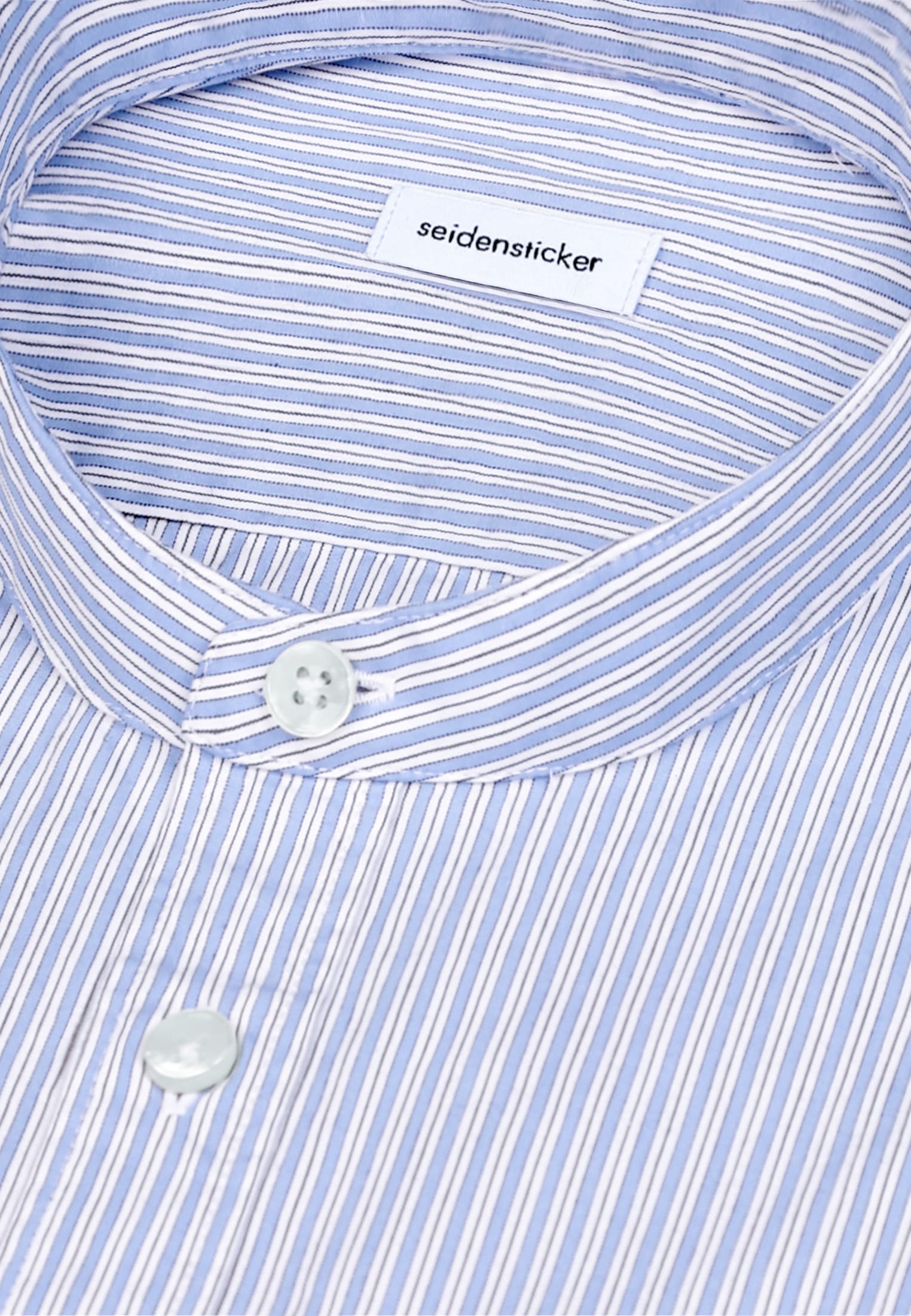 seidensticker Businesshemd Slim 1/1 Stehkragen Gestreift