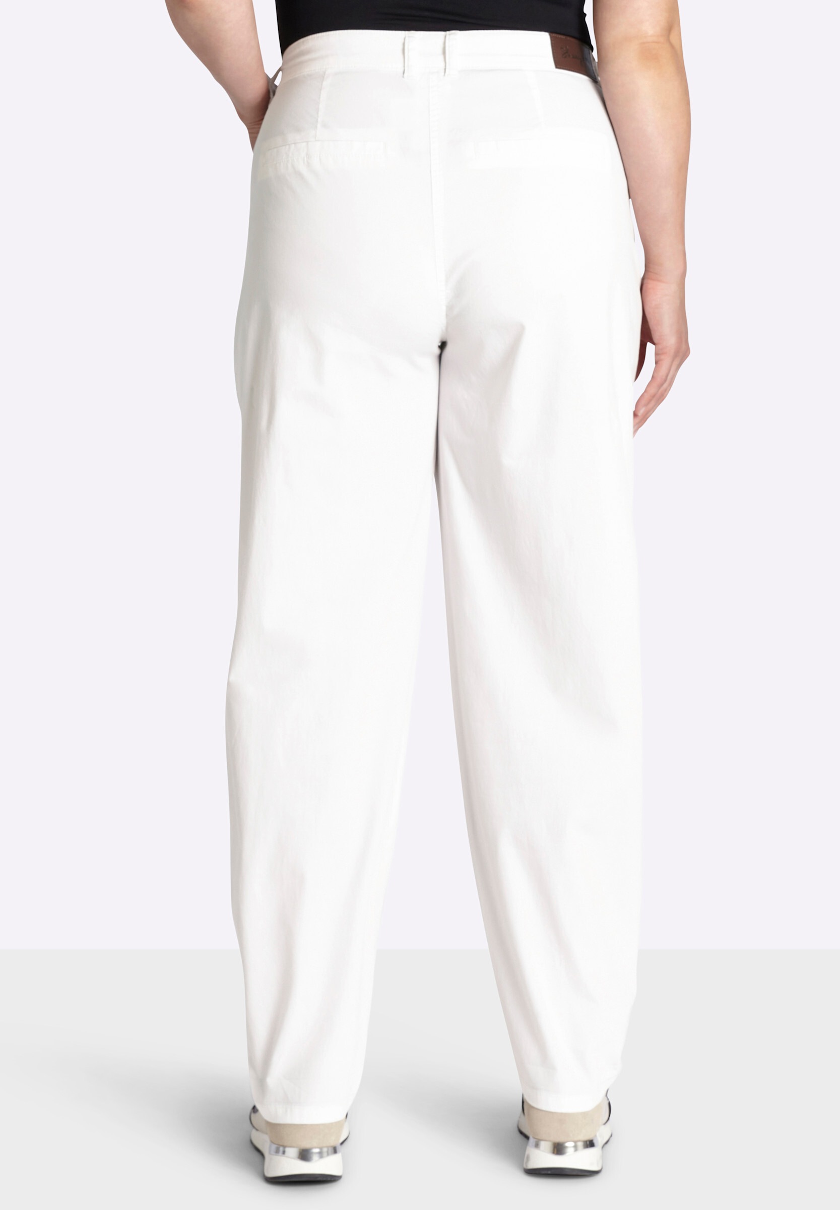 Sheego Chinohose »Hose lang Chinohose mit Ziertaschen hinten«