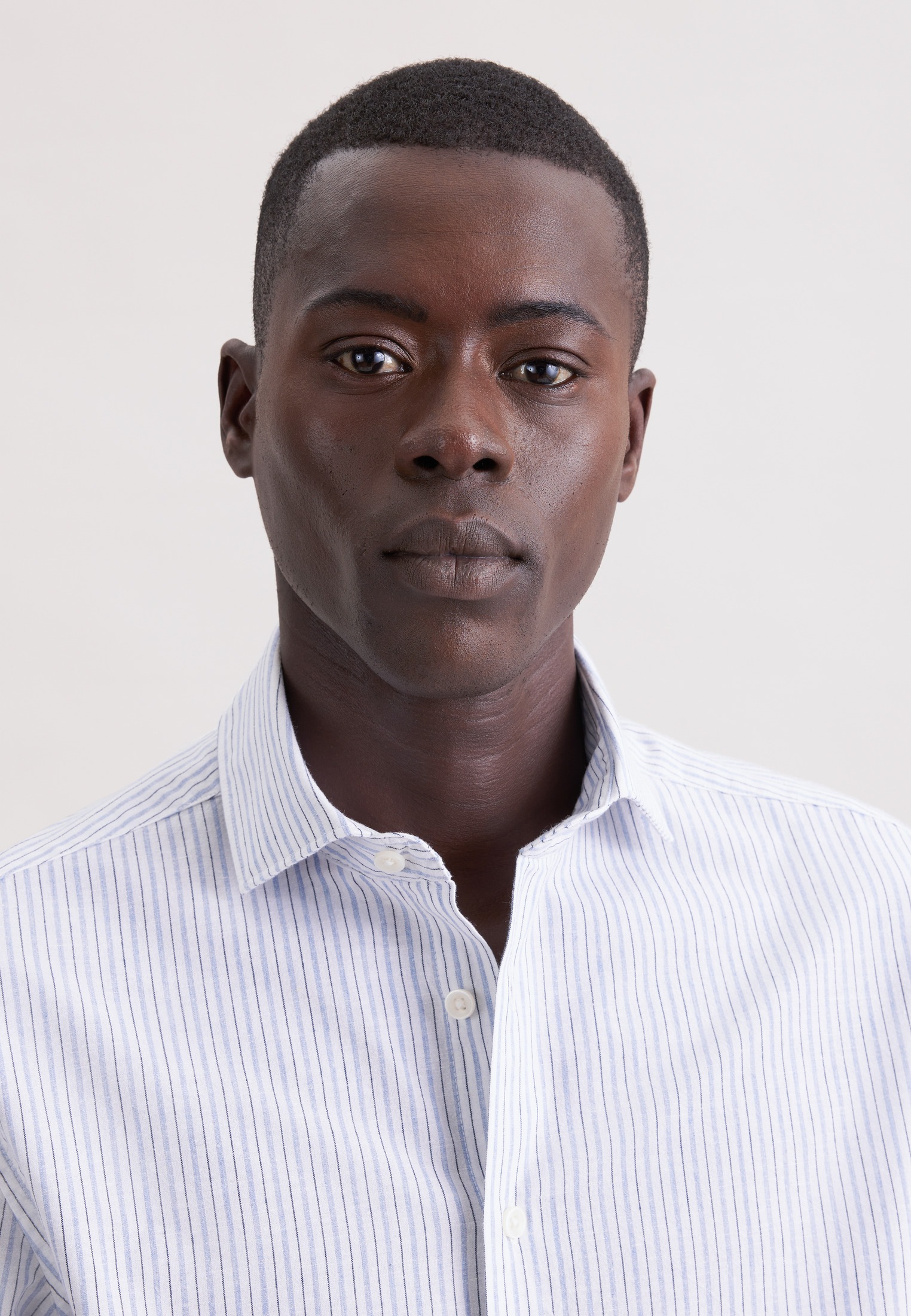 seidensticker Leinenhemd Slim 1/1 Kentkragen Gestreift