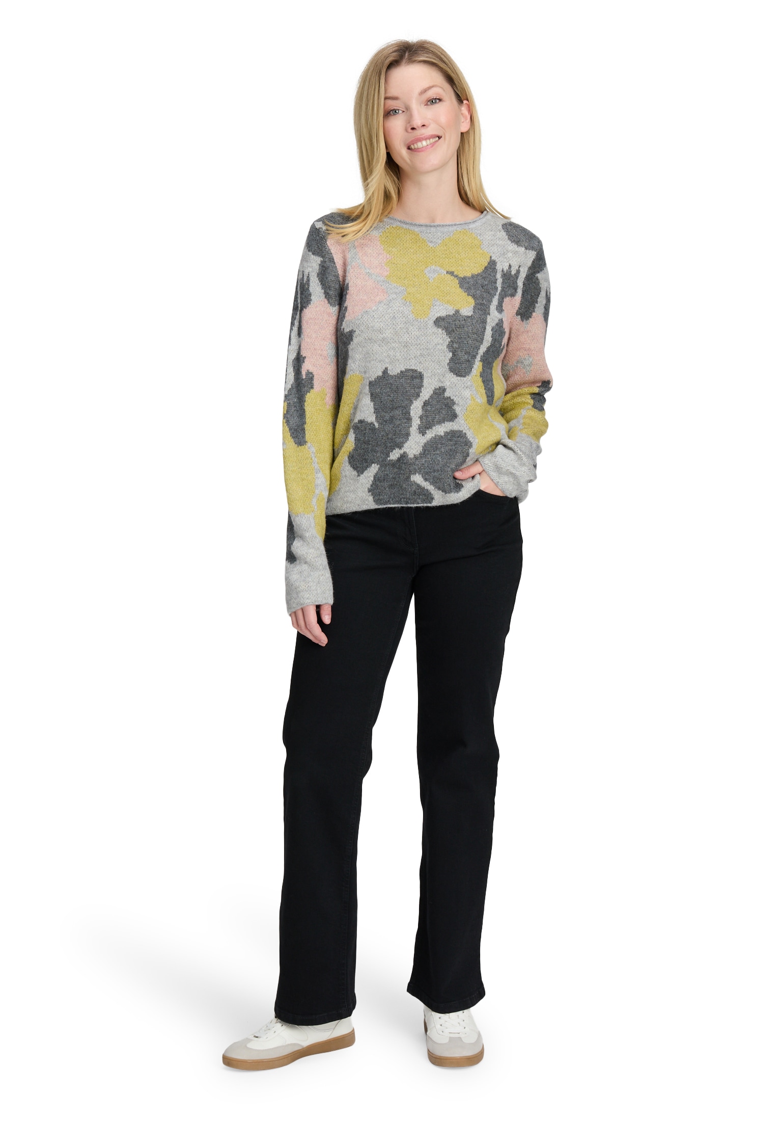 Betty Barclay Rundhalspullover »Grobstrick-Pullover mit Jacquard«