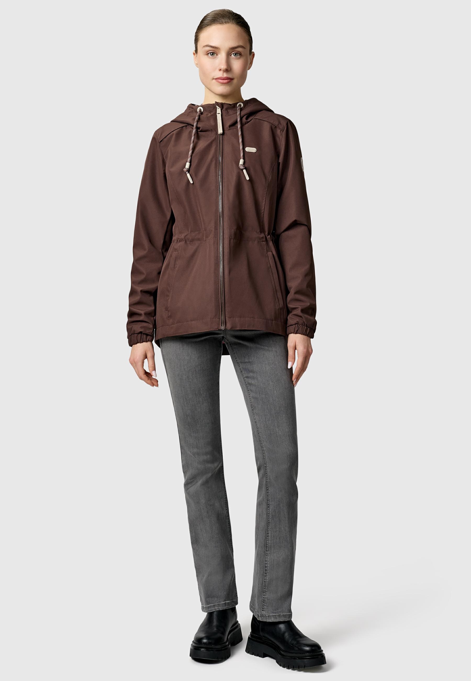 Ragwear Funktionsjacke »Funktionsjacke Dankka« mit Kapuze Funktionelle Übergangsjacke mit Taillenzugkordel