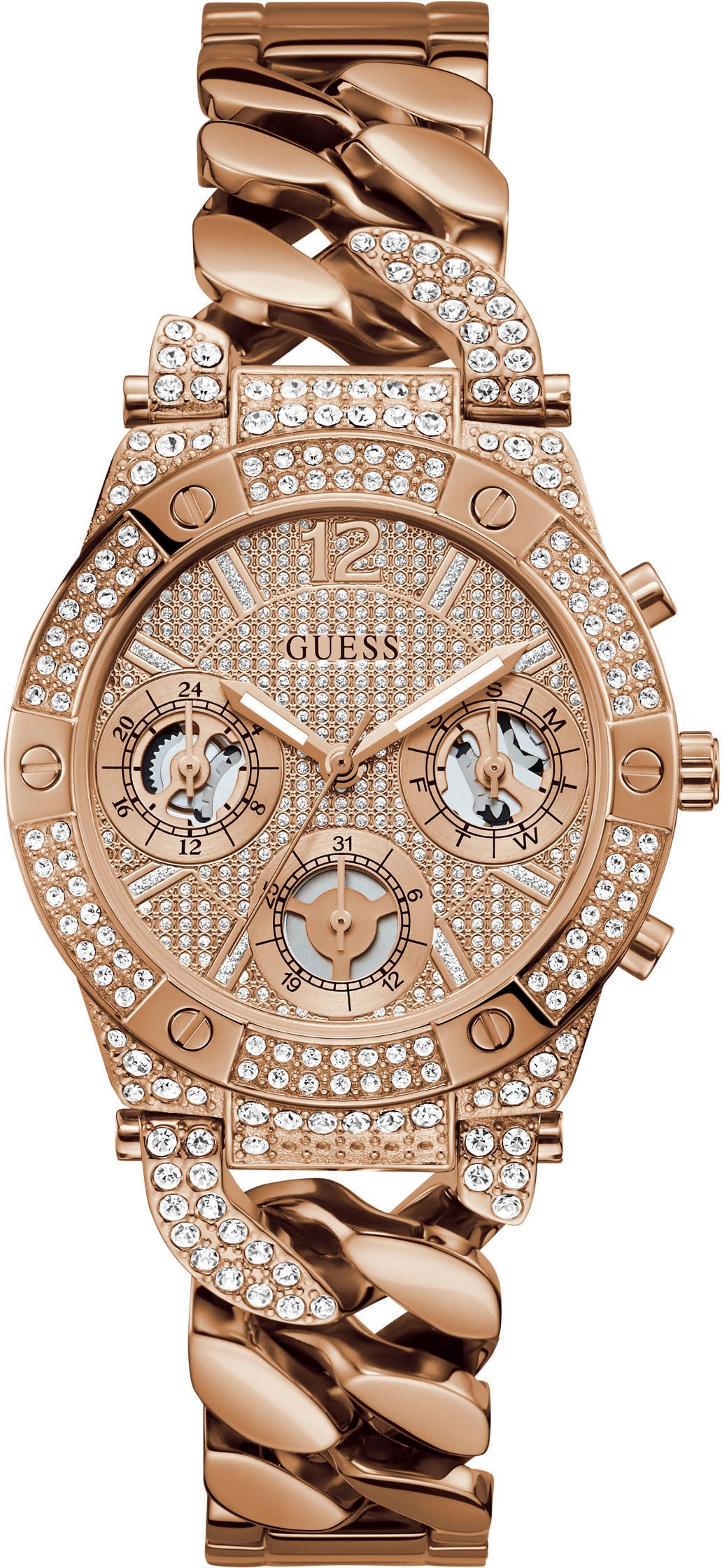 Guess Multifunktionsuhr »BARONESS«, Armbanduhr, Quarzuhr, Damenuhr