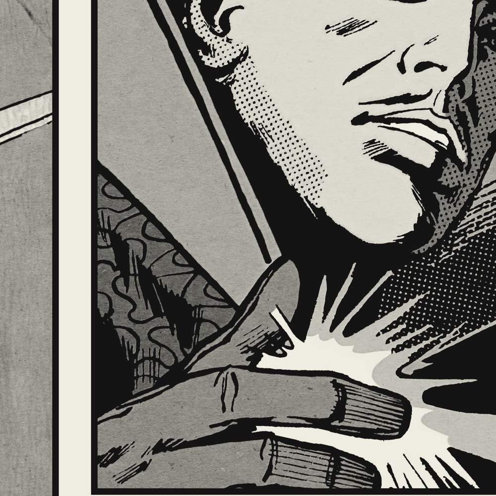 Komar Vliestapete »Marvel Classic Comic Panel Monochrome« bedruckt glatt Rolle mit 212 x 250 cm
