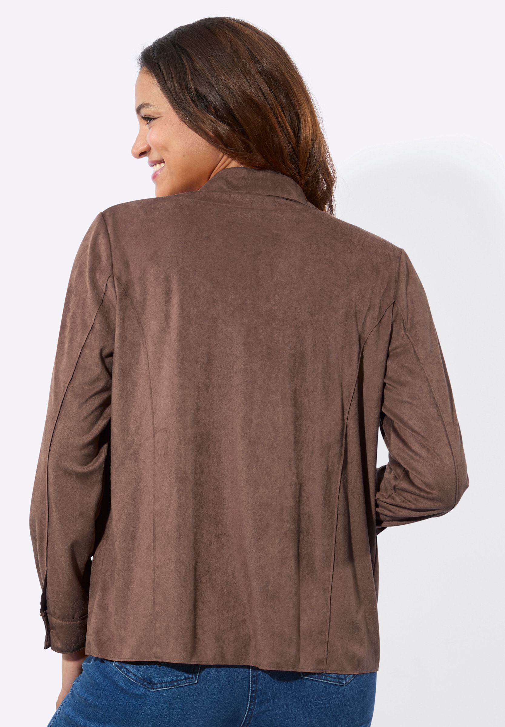 Witt Lederimitat-Blazer »Lederimitat-Blazer Lederimitat-Blazer mit Schultersattel«