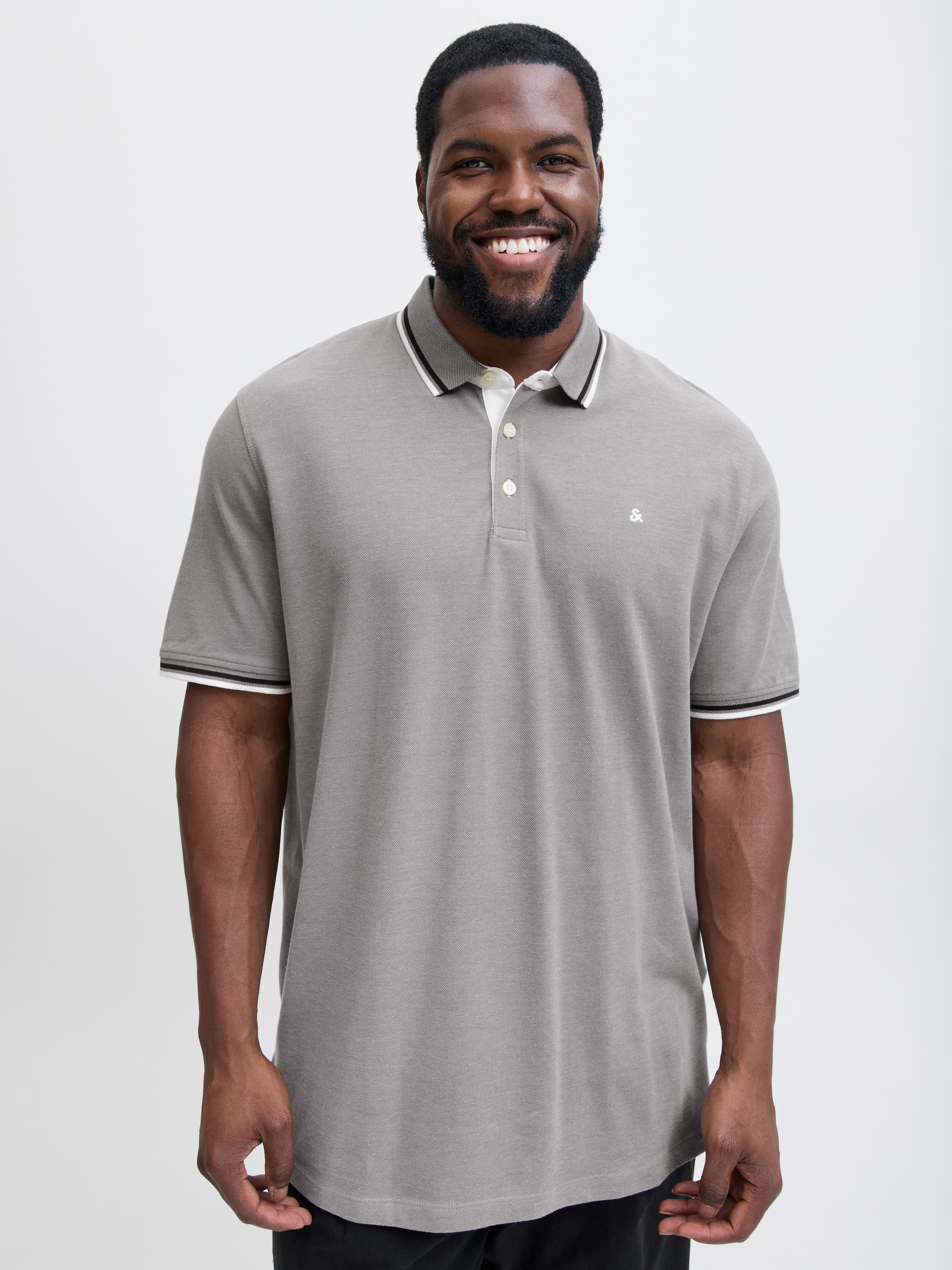 Jack & Jones PlusSize Poloshirt »JJEPAULOS POLO SS NOOS PLS«, mit Logo Stickerei
