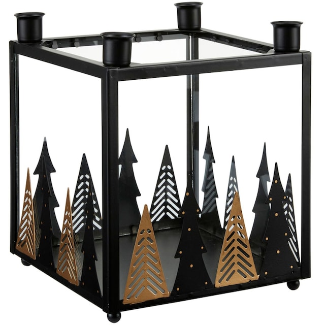 Schneider Adventsleuchter »Weihnachtsdeko«, (1 St.), 4-flammig, aus Glas  und Metall, Höhe ca. 23,5 cm kaufen online bei OTTO