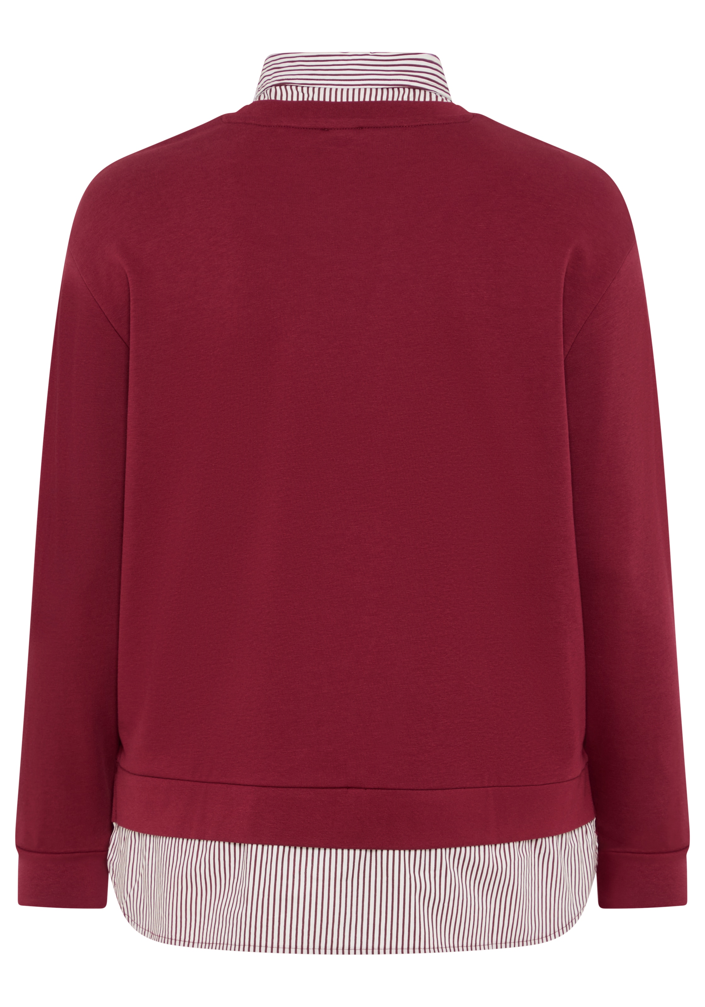 Laura Scott CURVE Sweater »Große Größen«, mit elegantem Bluseneinsatz
