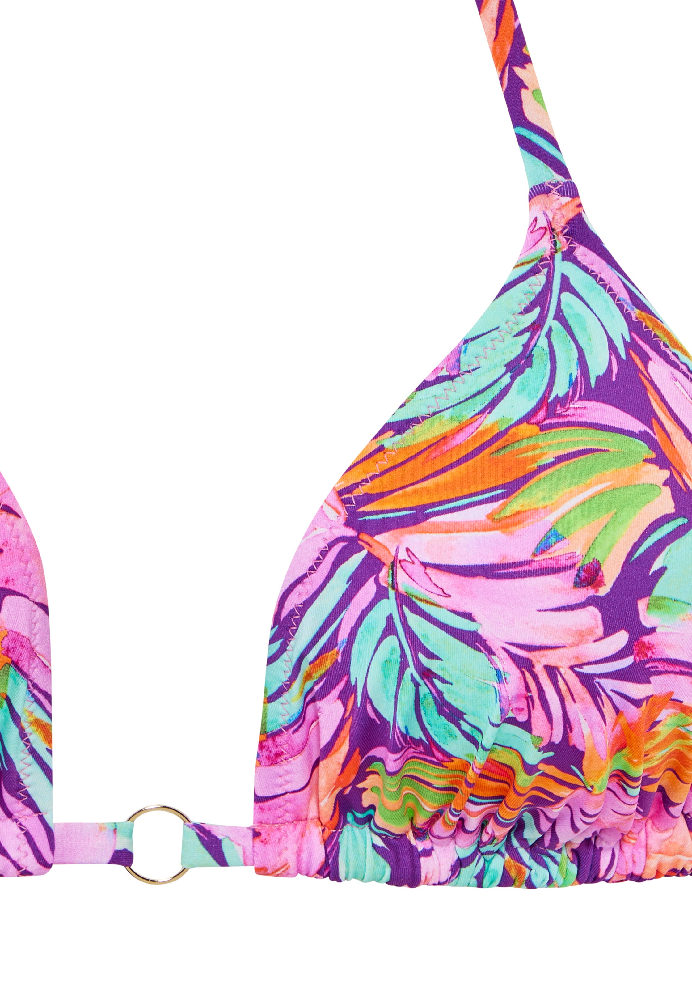 Vivance Triangel-Bikini mit farbenfrohem Blätterdruck