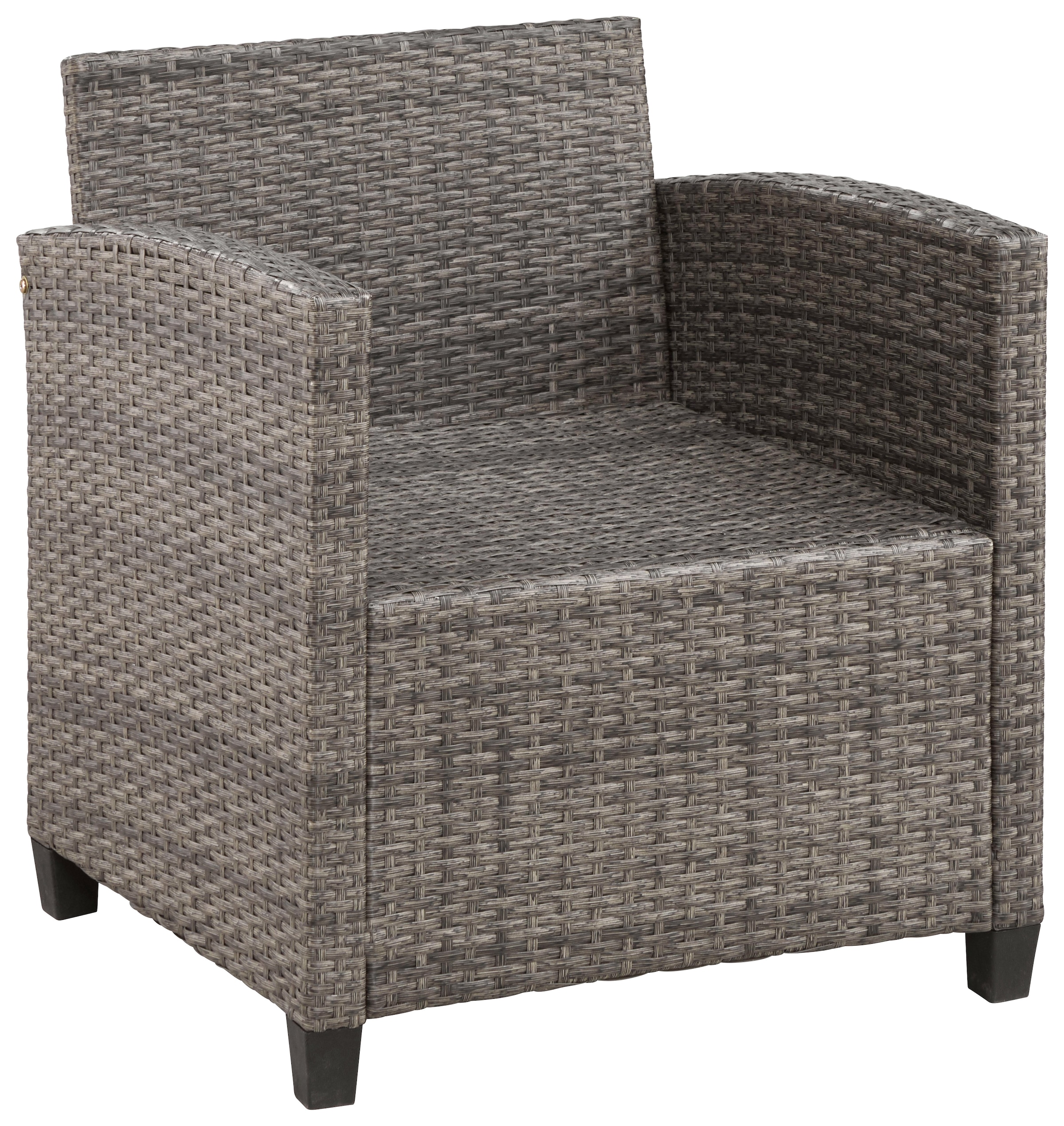 KONIFERA Gartenlounge-Set »Keros Premium«, (20 tlg.), Ecklounge, 2 Hocker, Sessel, Tisch, Polyrattan