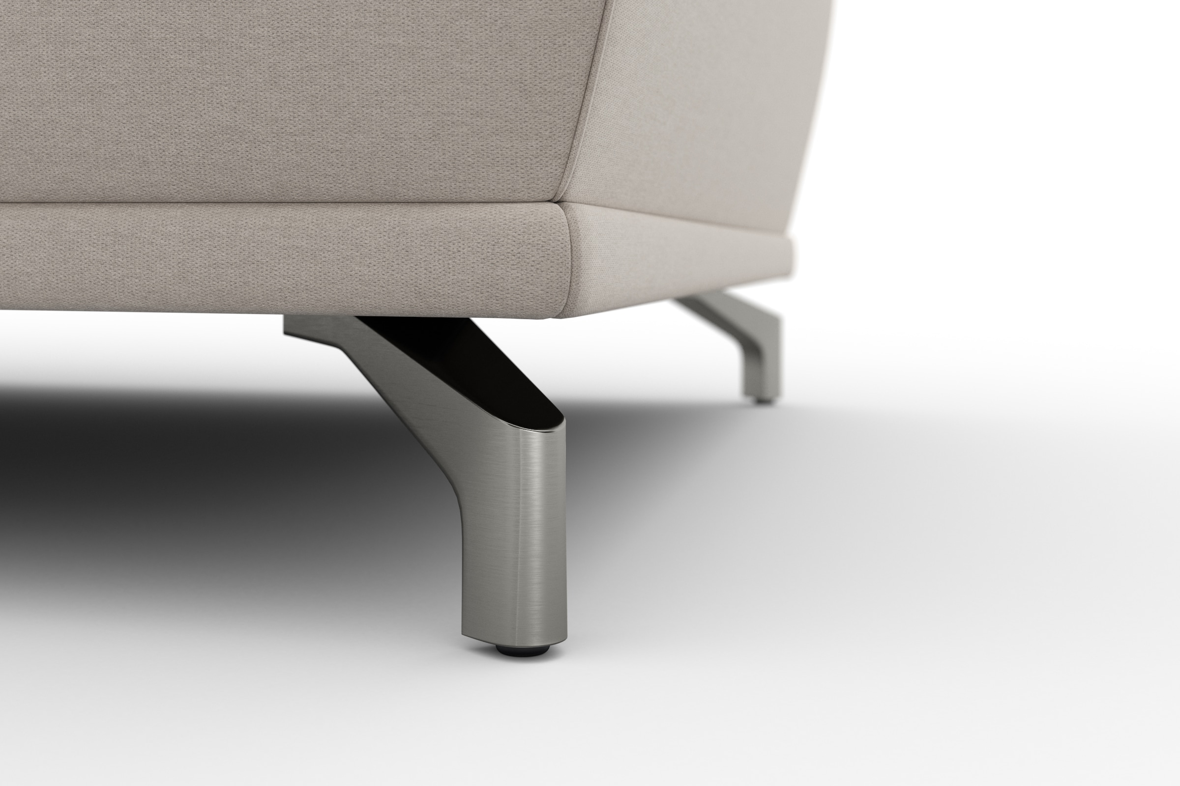 sit&more Ecksofa »Cabrio L-Form, mit Sitztiefenverstellung, Arm- und Kopfteilverstellung«, 2 Nierenkissen, Federkern, optional Bettfunktion und Stauraum