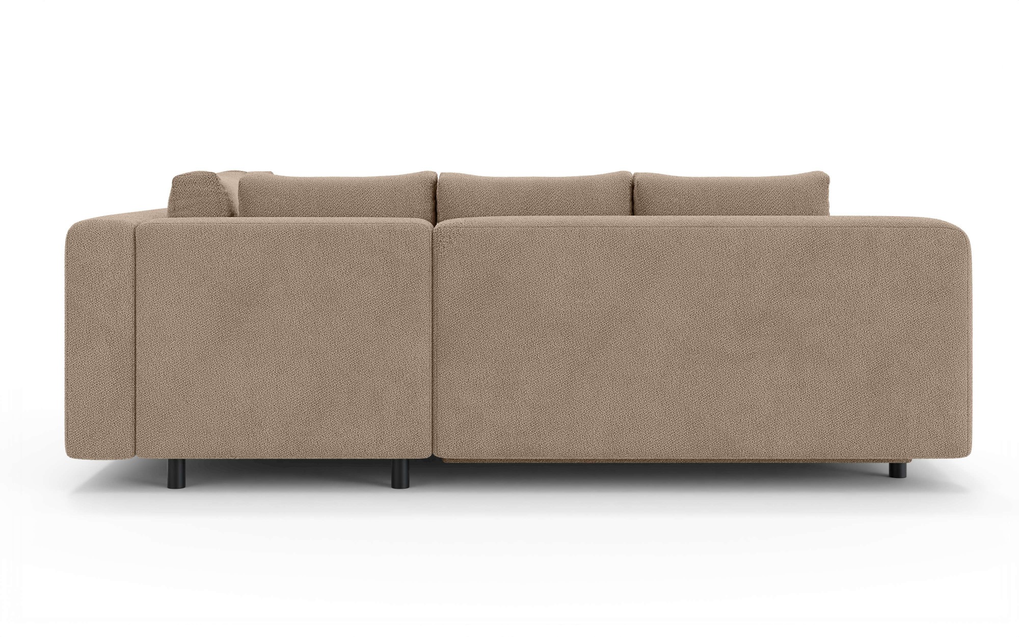 Home affaire Ecksofa »LENNARA Schlafsofa mit Bettkasten, Maße B/T/H: 234/179/85 cm«, L-Form mit Ottomane rechts/links, mit Wellenunterfederung