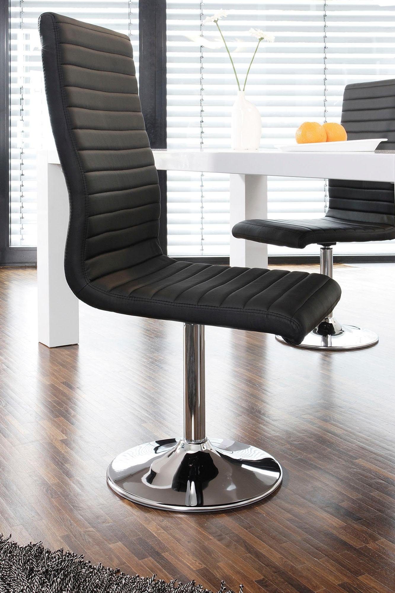 SalesFever Esszimmerstuhl »Komfortabler Armlehnstuhl zum Relaxen« (Set) 4 Stk.mit Drehfunktion