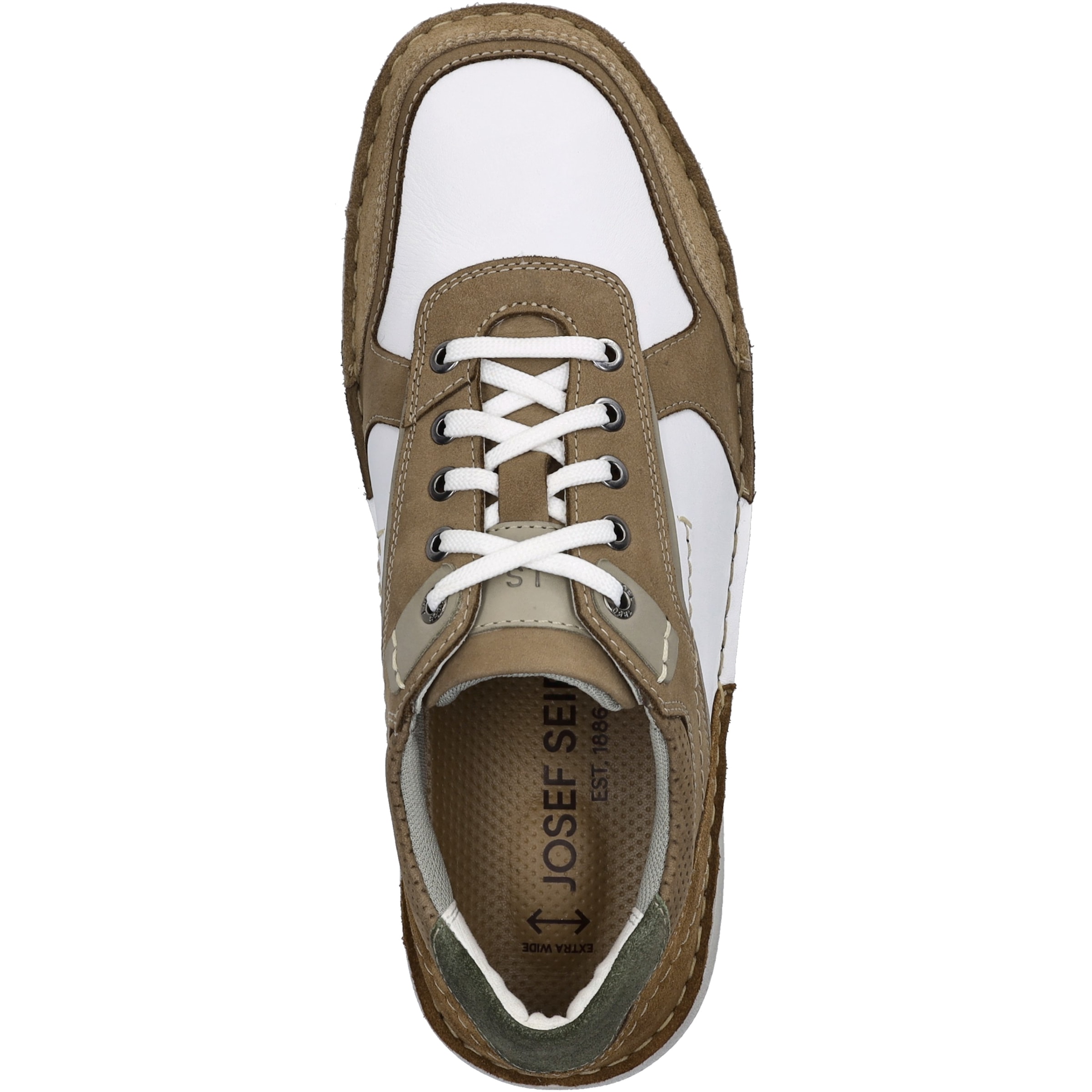 Josef Seibel Schnürschuh »New Anvers 10, weiss-multi«