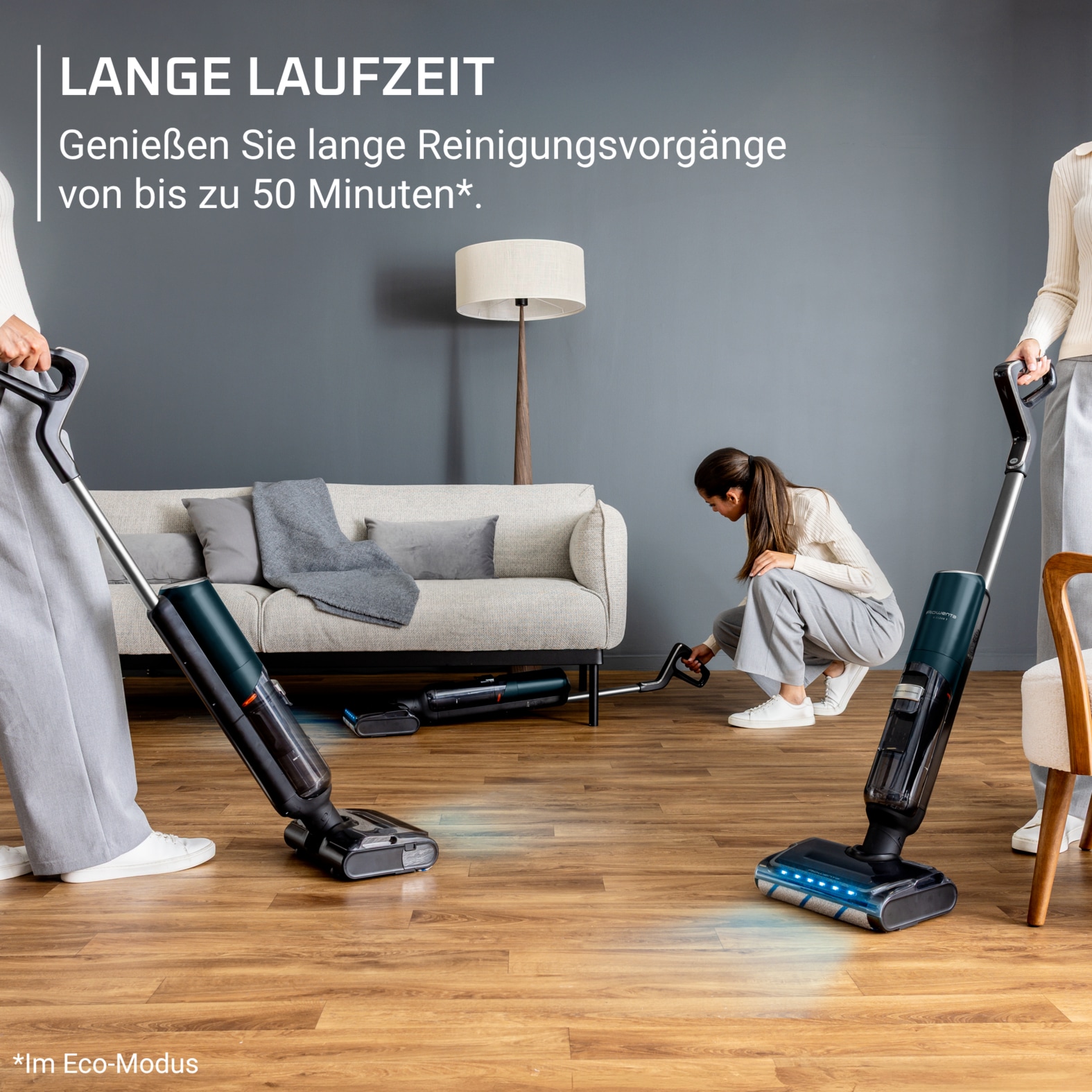 Rowenta Nass-Trocken-Sauger »X-Clean 7, Saugen und Wischen, LED-Display, 180° abflachbares Design« selbstreinigend, selbstfahrendes Walzensystem, für Hartböden, GZ5735