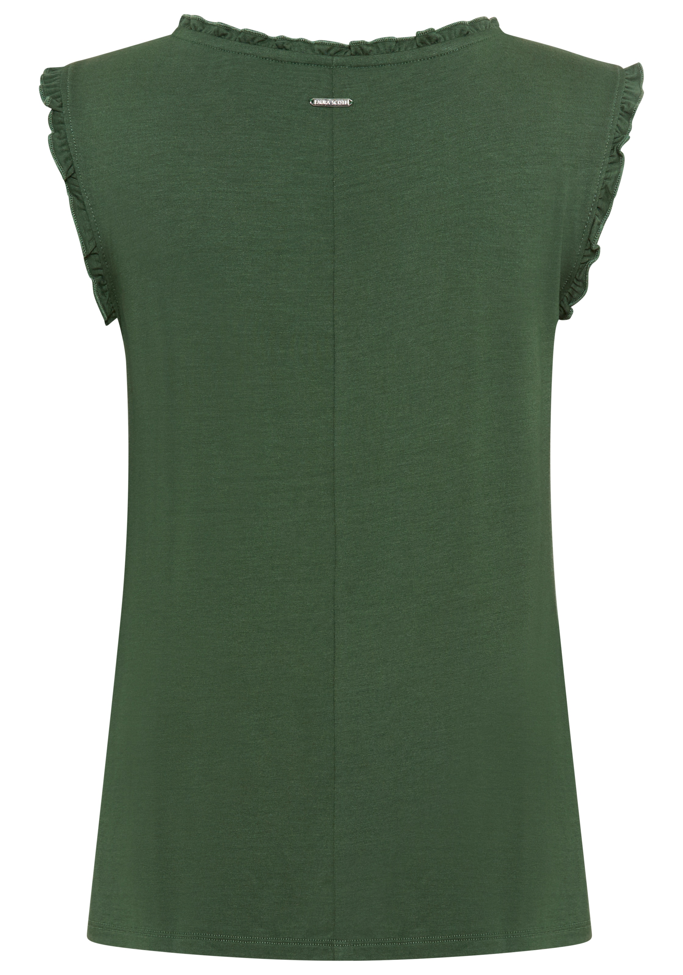 Laura Scott Tanktop ärmellos, Rüschen-Details, aus Viskose und Elasthan