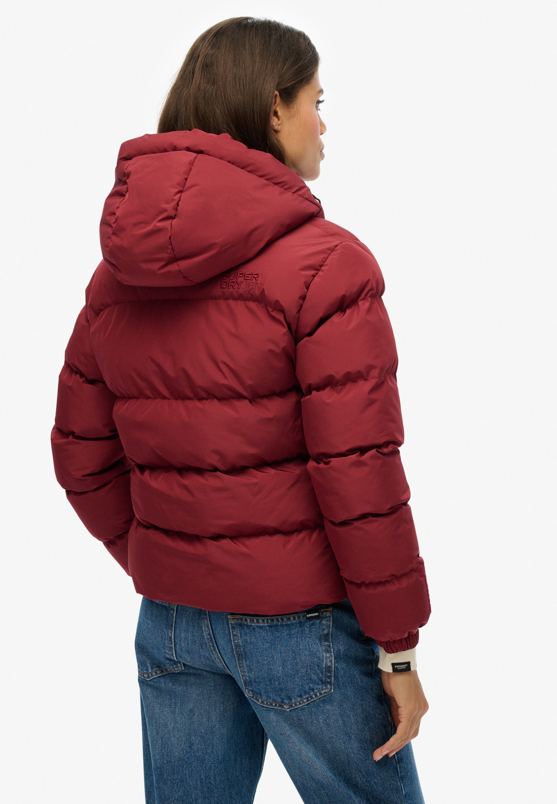 Superdry Steppjacke »HOODED SPORTS PUFFER JACKET« mit Kapuze