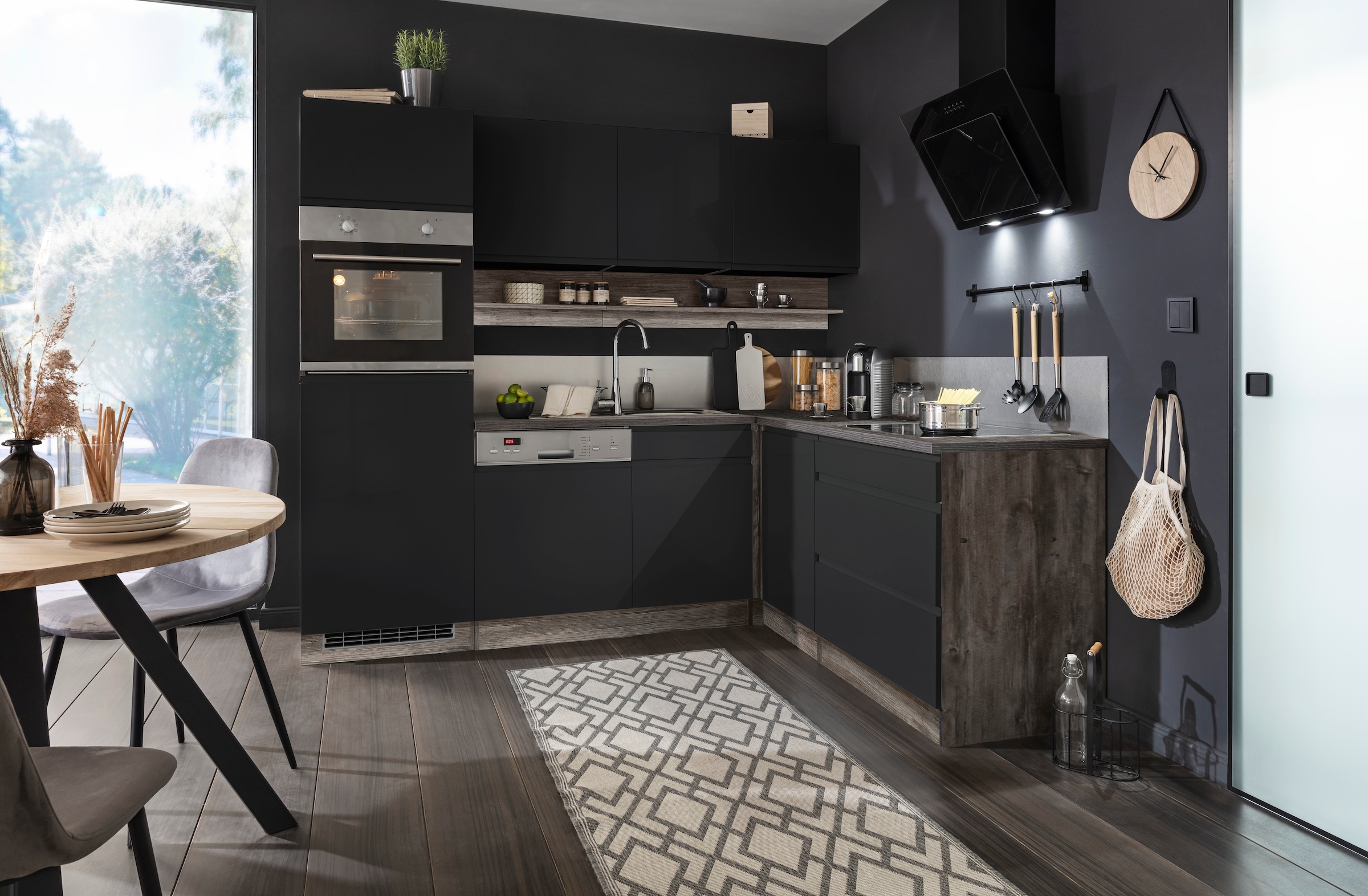 KOCHSTATION Winkelküche »KS-Virginia« Stellbreite 230/190 cm, wahlweise mit Induktion