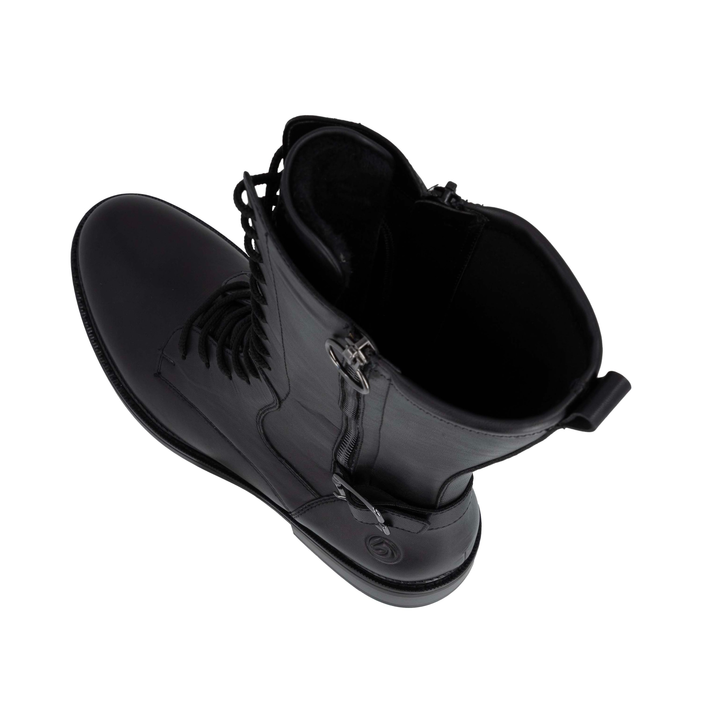 Remonte Schnürstiefel  Stiefel mit Reißverschluss und Zierschnalle