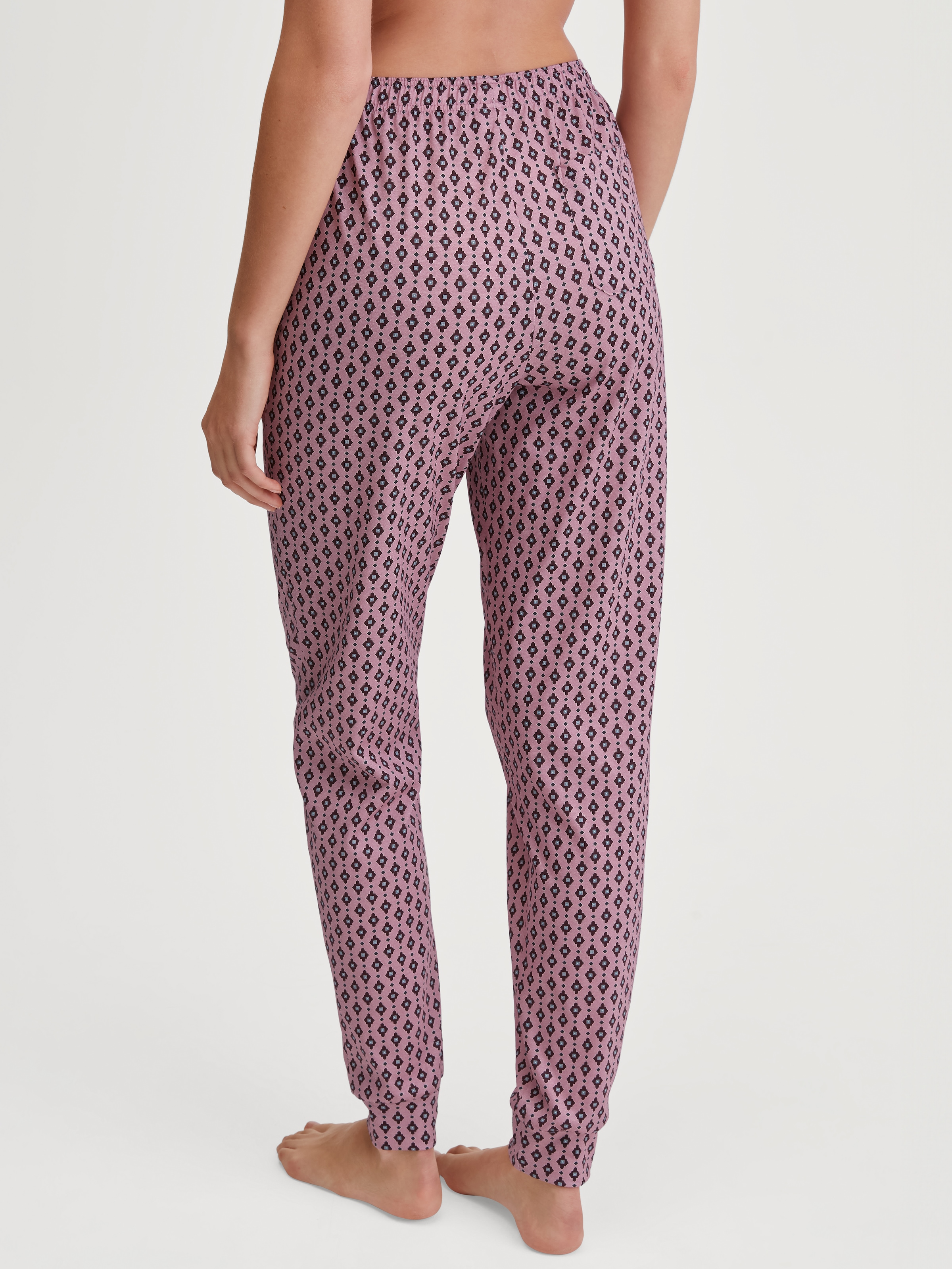 CALIDA Pyjamahose, weich, Gummizug, Cotton, Single Jersey Qualität, Gesäßtasche