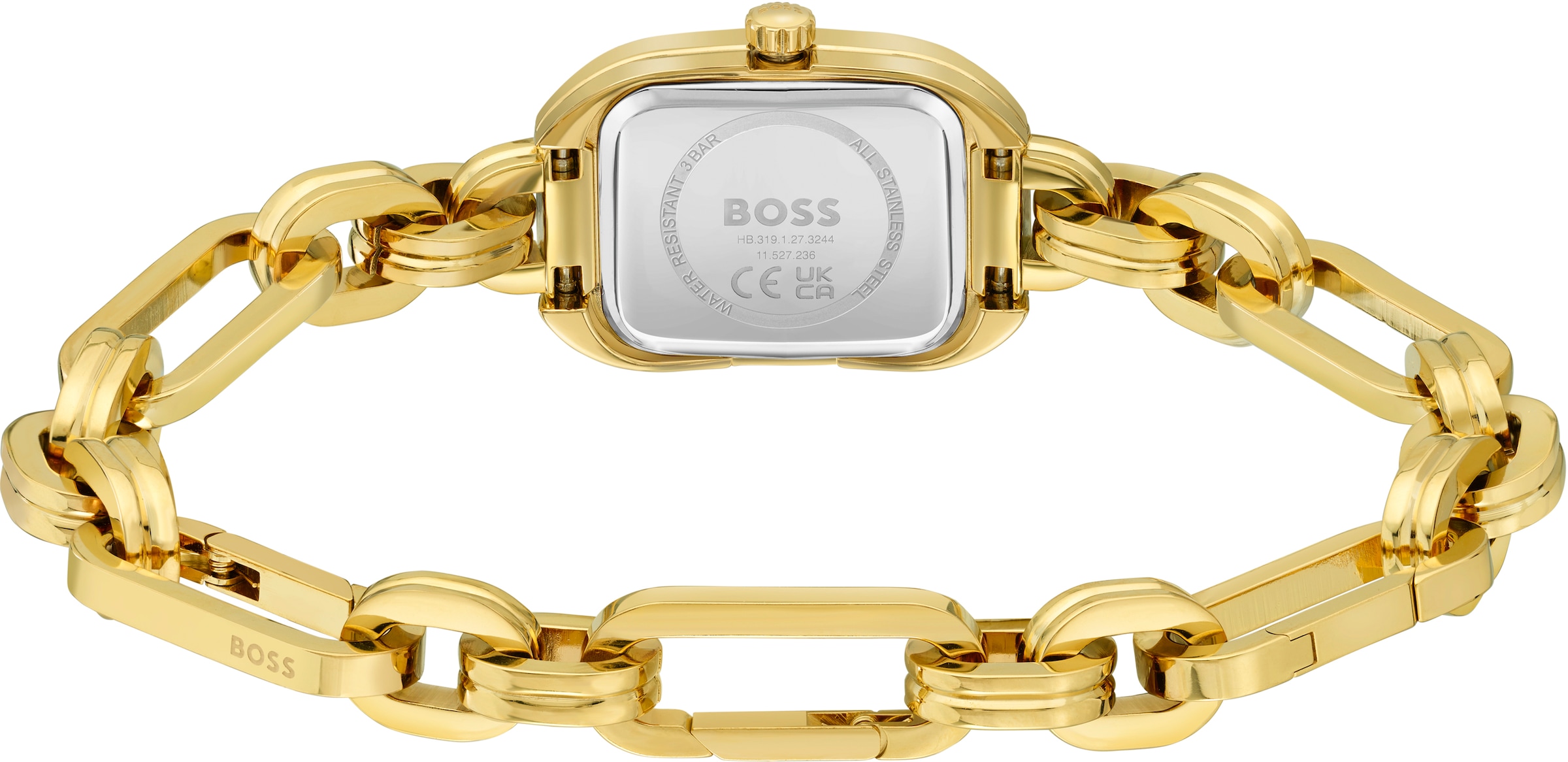 BOSS Quarzuhr »HAILEY«, Damenuhr, Armbanduhr, analog, Edelstahlarmband
