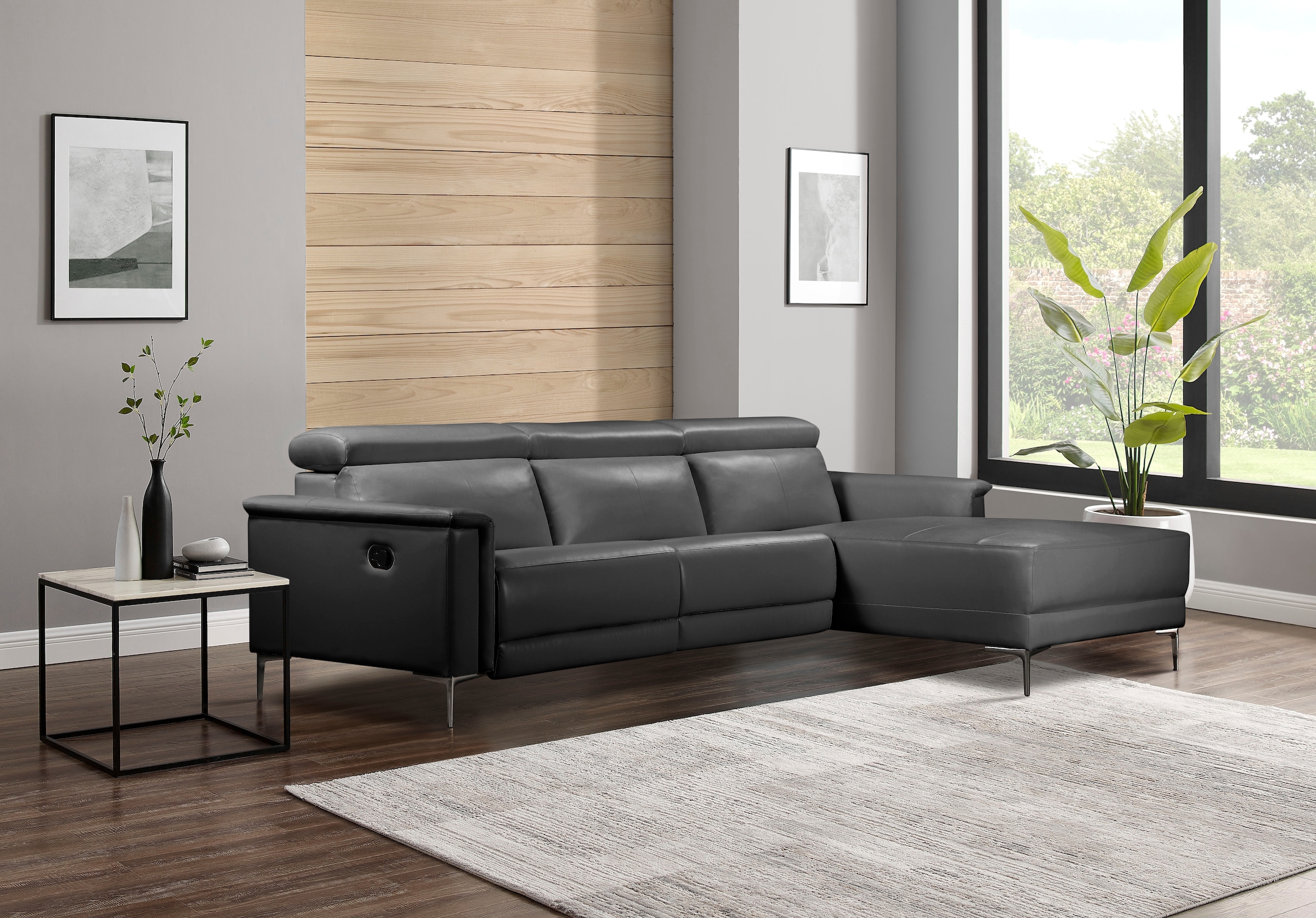 Places of Style Ecksofa Lund, mit man. o. elektr. Relaxfunktion und USB/ Kopfteilverstellung