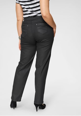 KjBRAND Straight-Jeans »Babsie: bequemer Oberschenkel«, beschichtetes Material kaufen