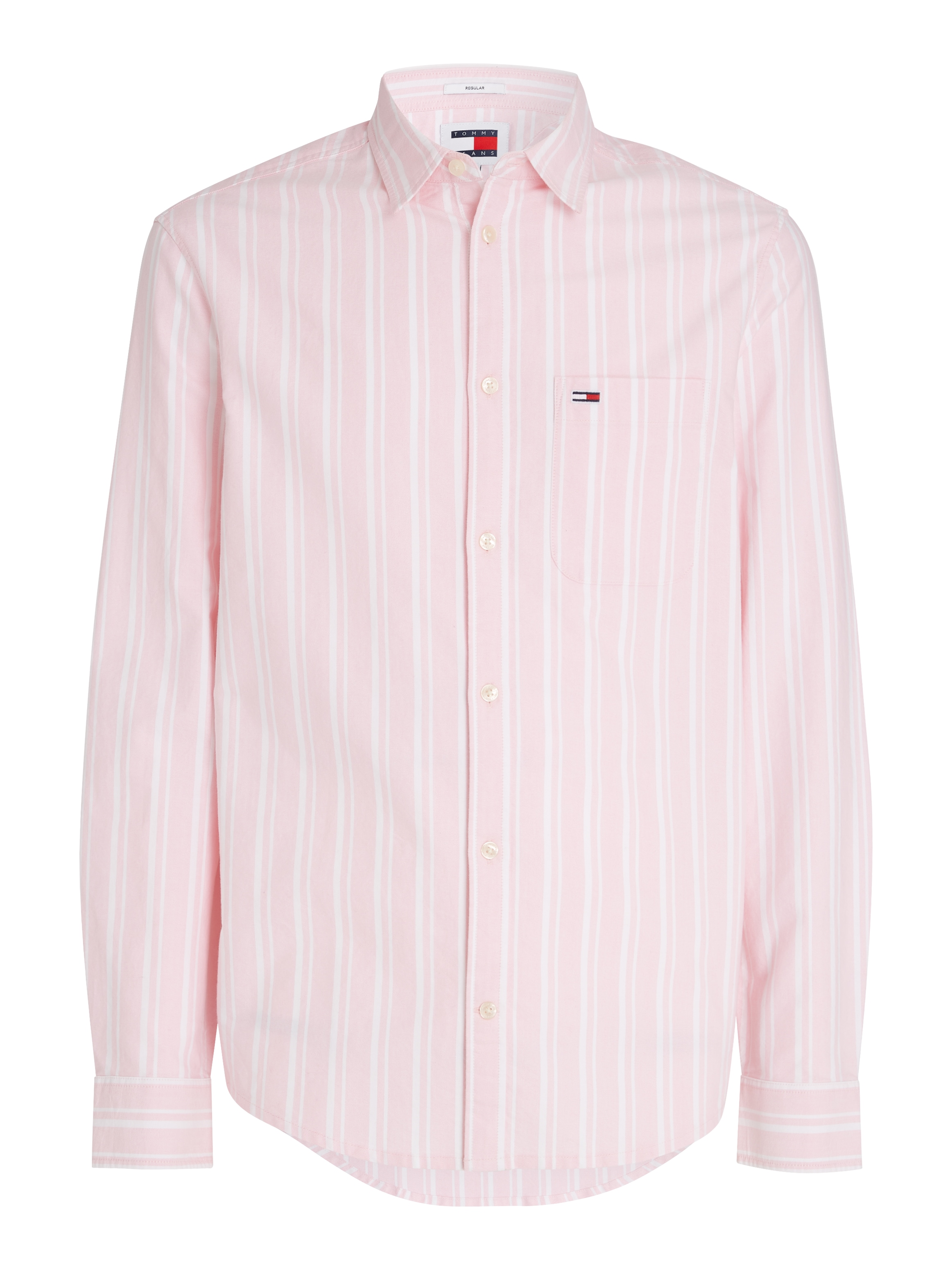 Tommy Jeans Langarmhemd »TJM REG OXFORD STRIPE SHIRT«, mit Brusttasche
