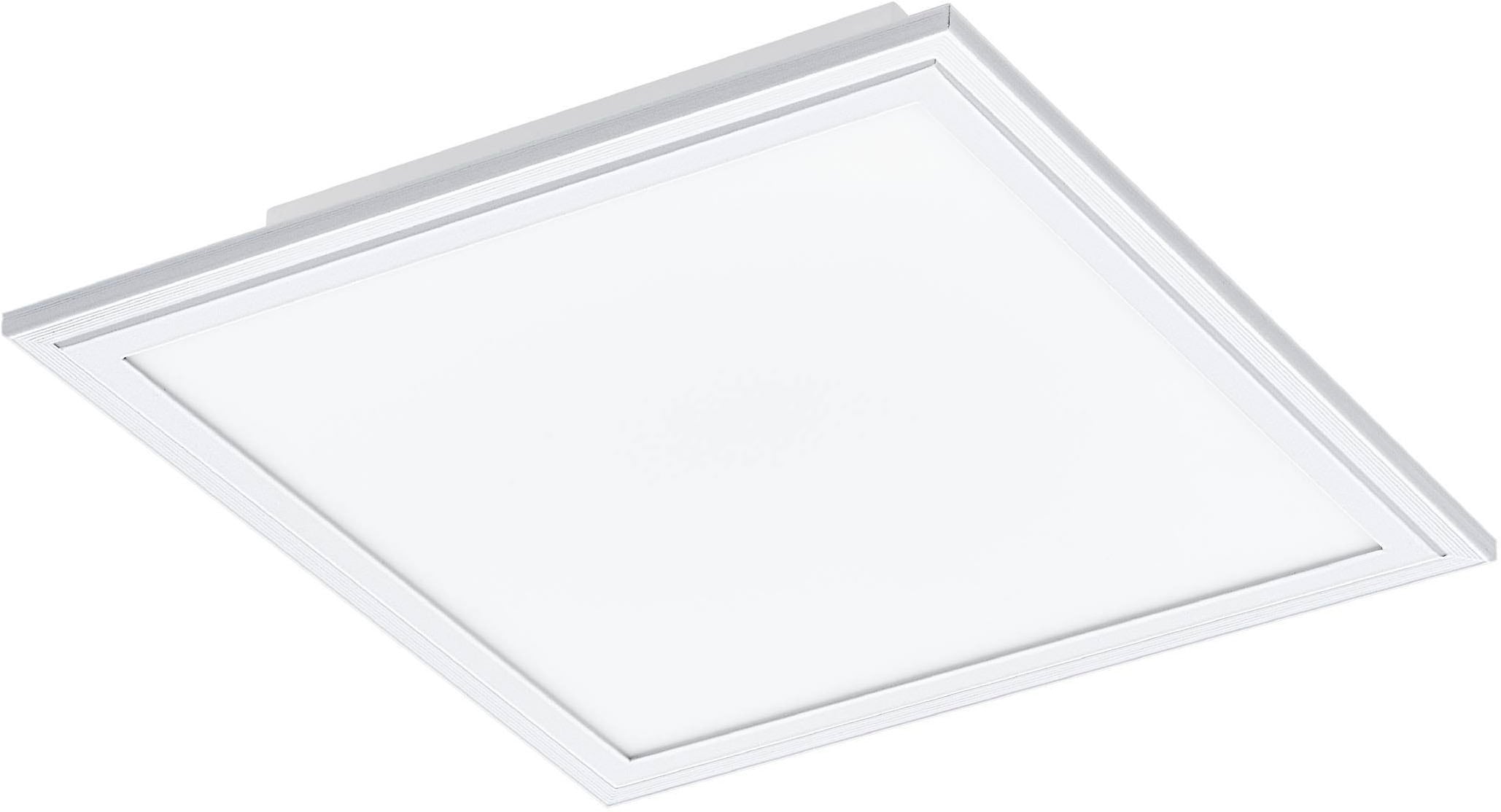 EGLO Deckenleuchte »Salobrena 1 Deckenlampe, Aluminium und Kunststoff, Aufbaulampe, Lampe« LED-Modul 1 Stk. Neutralweiß Deckenlampe, Material: Aluminium, Kunststoff, Weiß, L: 30x30 cm