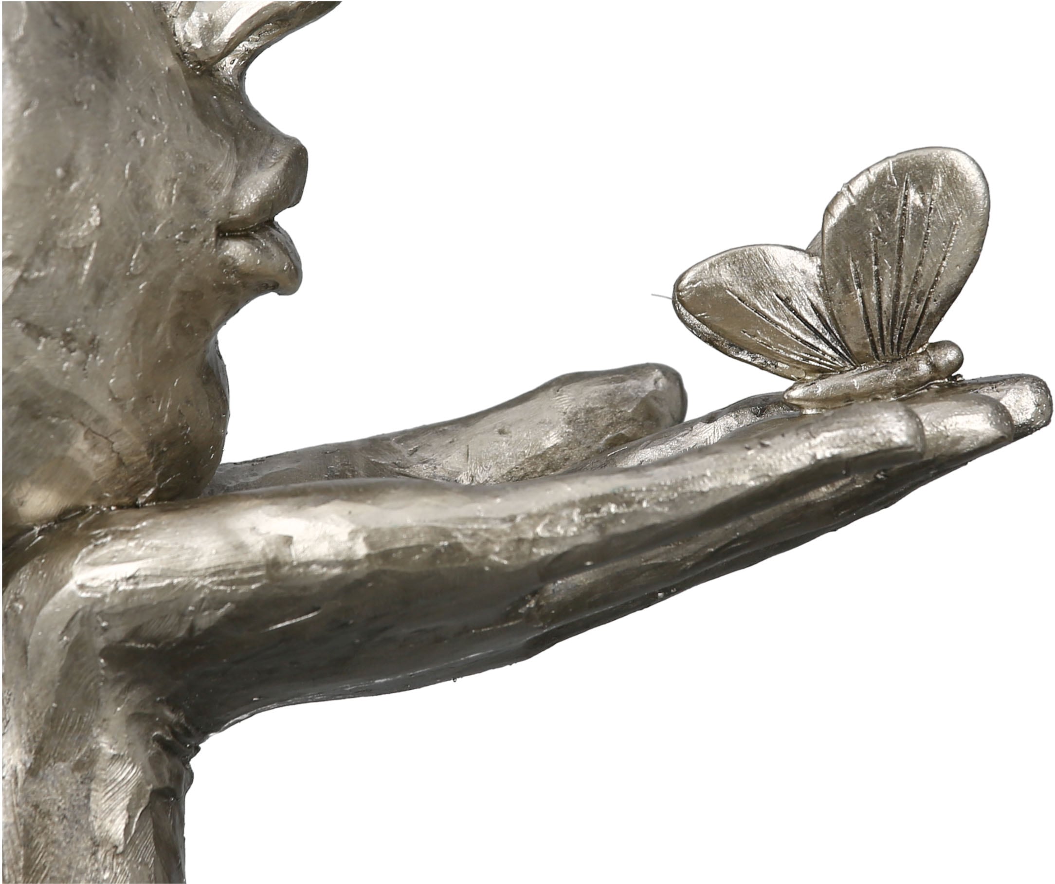 GILDE Dekofigur »Skulptur Desire, antikfinish«, (1 St.), silberfarben,  Polyresin im OTTO Online Shop