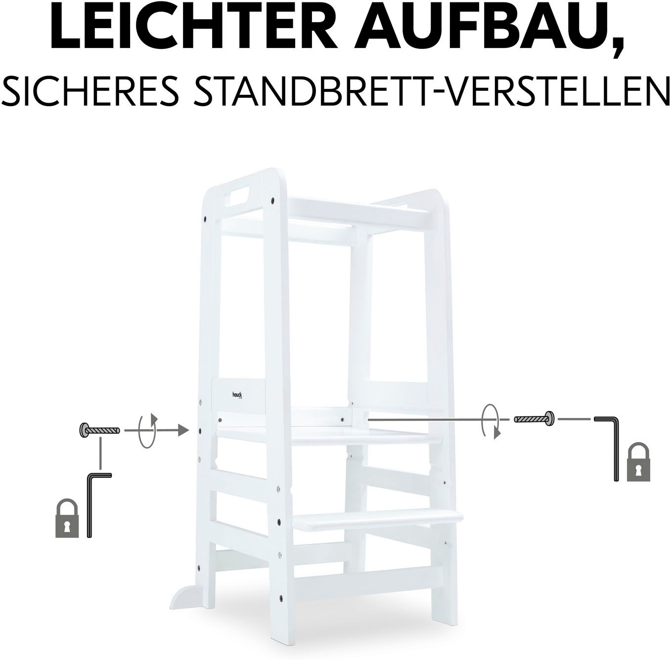 Hauck Stehhilfe »Lernturm Learn N Explore, White«, FSC® - schützt Wald - weltweit