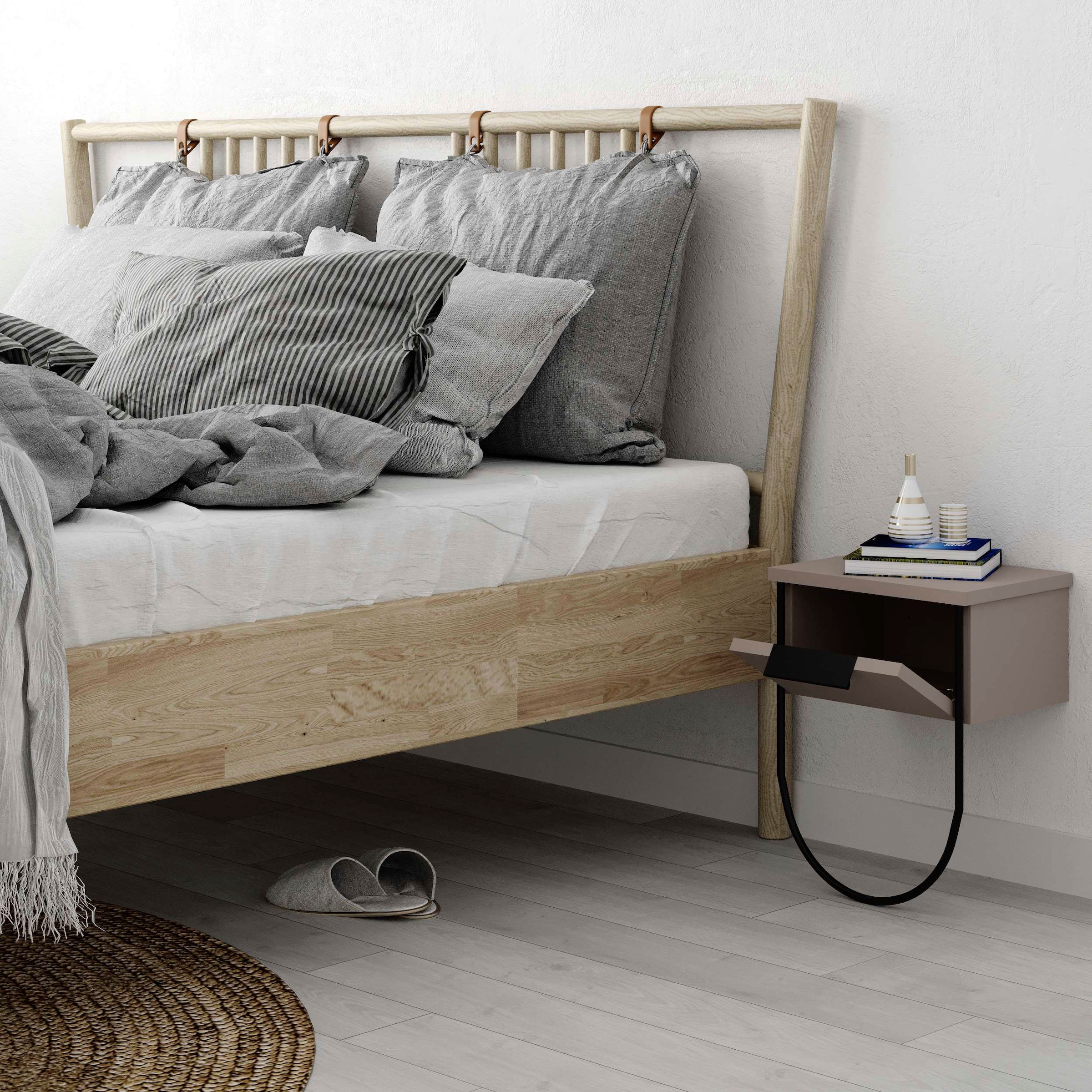 Decortie Nachttisch »NORFOLK NACHTTISCH« Packung, 1 Stk. tlg. Leichte Montage, Lagerung, Platzsparend