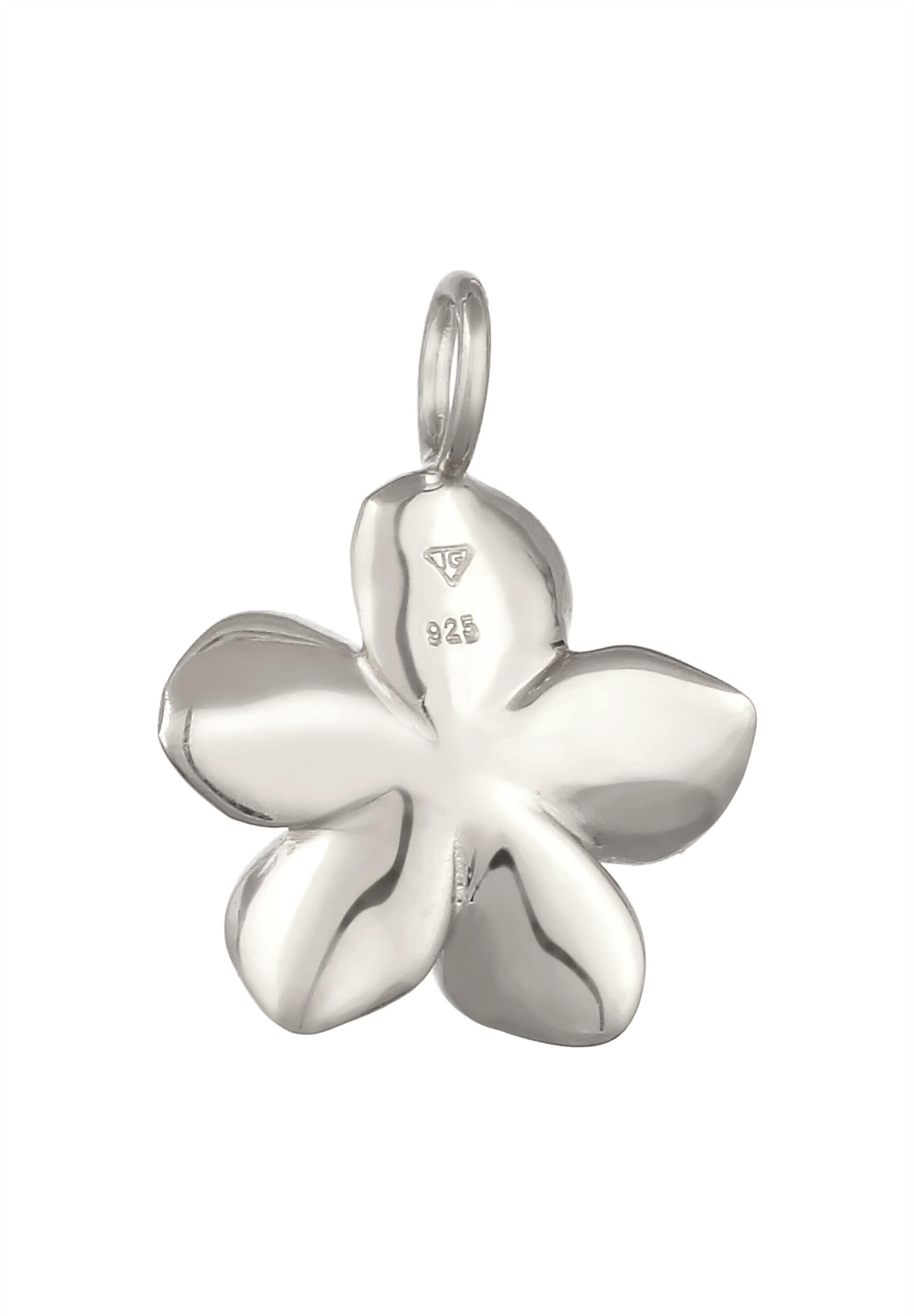 Elli Medallionanhänger »Anhänger Frangipani Blüte 925 Sterling Silber«