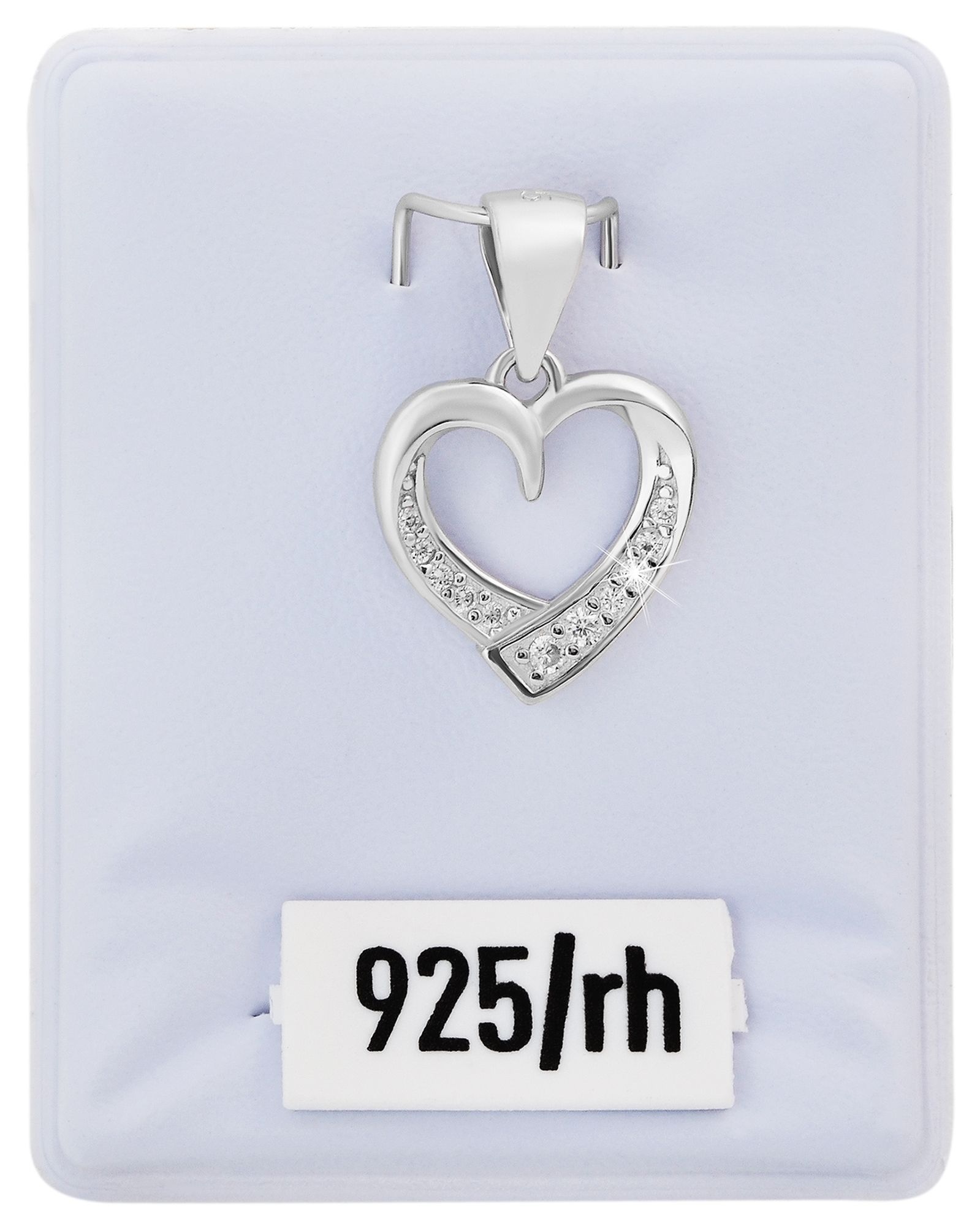 Adelia´s Kettenanhänger »Damen Anhänger ¿ Herzanhänger aus 925 Silber mit Zirkonia«