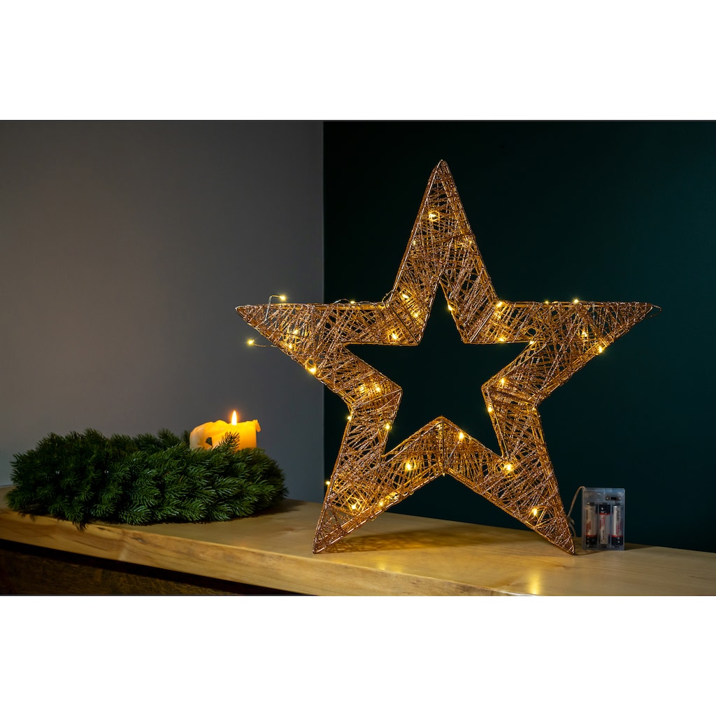 Star-Max LED Stern »Weihnachtsstern, Weihnachtsdeko«, 40 flammig-flammig