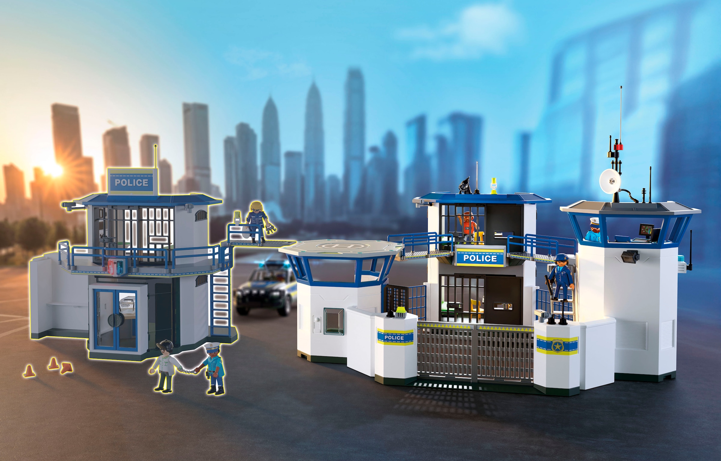 Playmobil® Konstruktions-Spielset »Polizei-Kommandozentrale (71873), Action Heroes«, (253 St.), Made in Europe