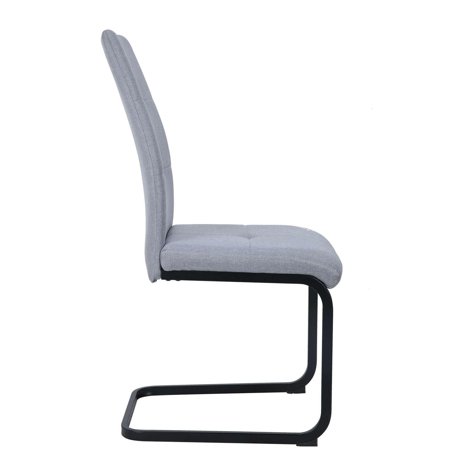 OTTO home Esszimmerstuhl »Calgoty« () 2 Stk.Freischwinger, gepolsterte Rückenlehne und Sitzfläche, Sitzhöhe 48 cm