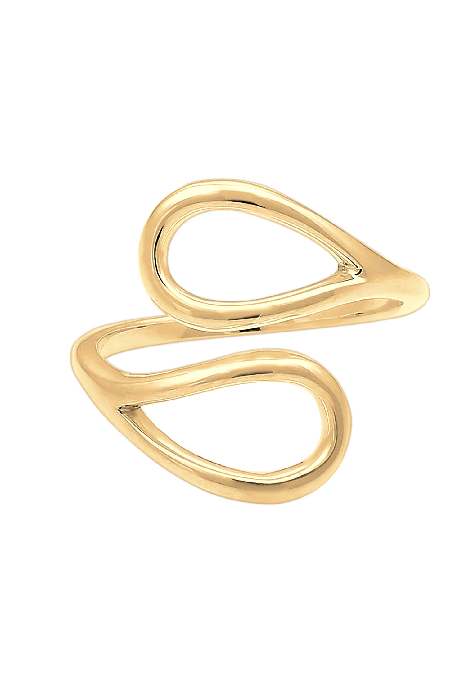 Elli Silberring »Ring Tropfen Offen Verstellbar 925 Sterling Silber«