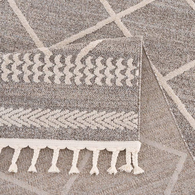 Carpet City Teppich »Art 2645«, rechteckig, Kurzflor, mit Kettfäden,  Rauten-Optik im OTTO Online-Shop