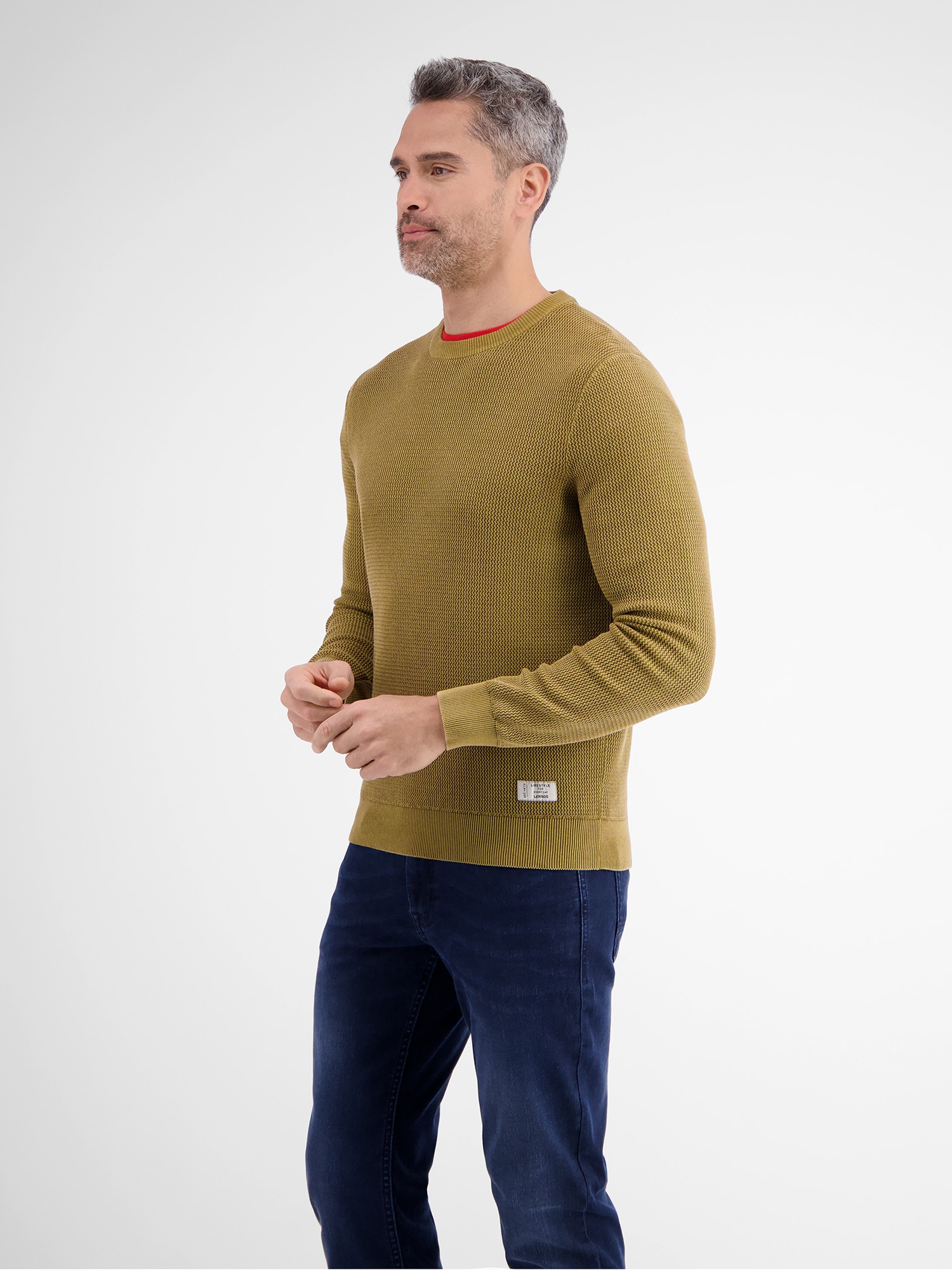 LERROS Strickpullover »LERROS Strickpullover, O-Neck«